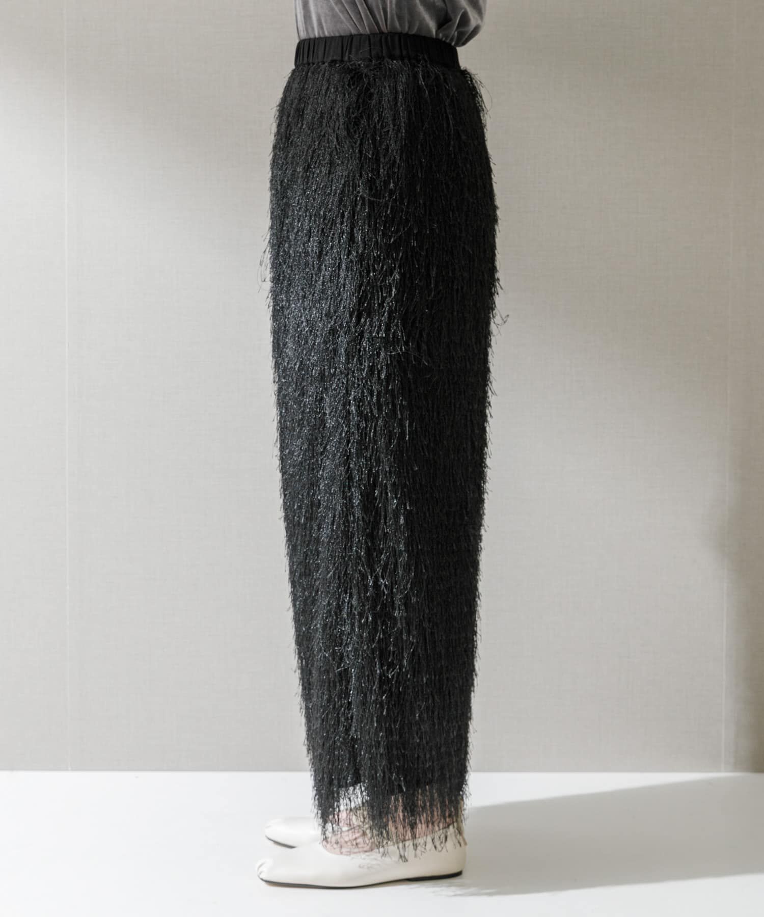 URBAN RESEARCH ROSSO「ELENDEEK　FRINGE STRAIGHT SKIRT」|スカート|