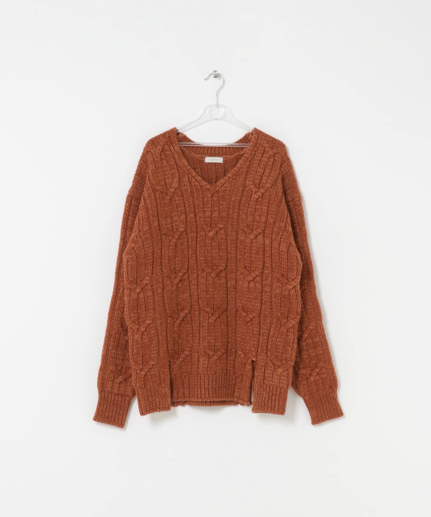 LAATO「big cable knit」|ニット・セーター|ブラウン