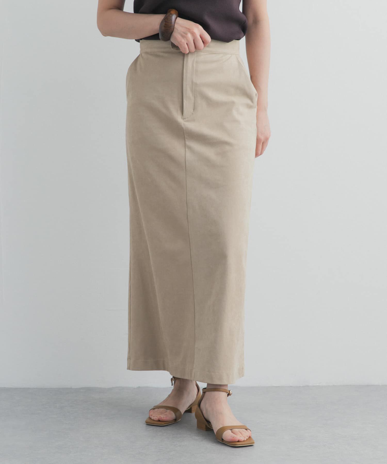 URBAN RESEARCH DOORS「『別注』Audrey and John Wad&times;DOORS　スウェードスカート」|スカート|