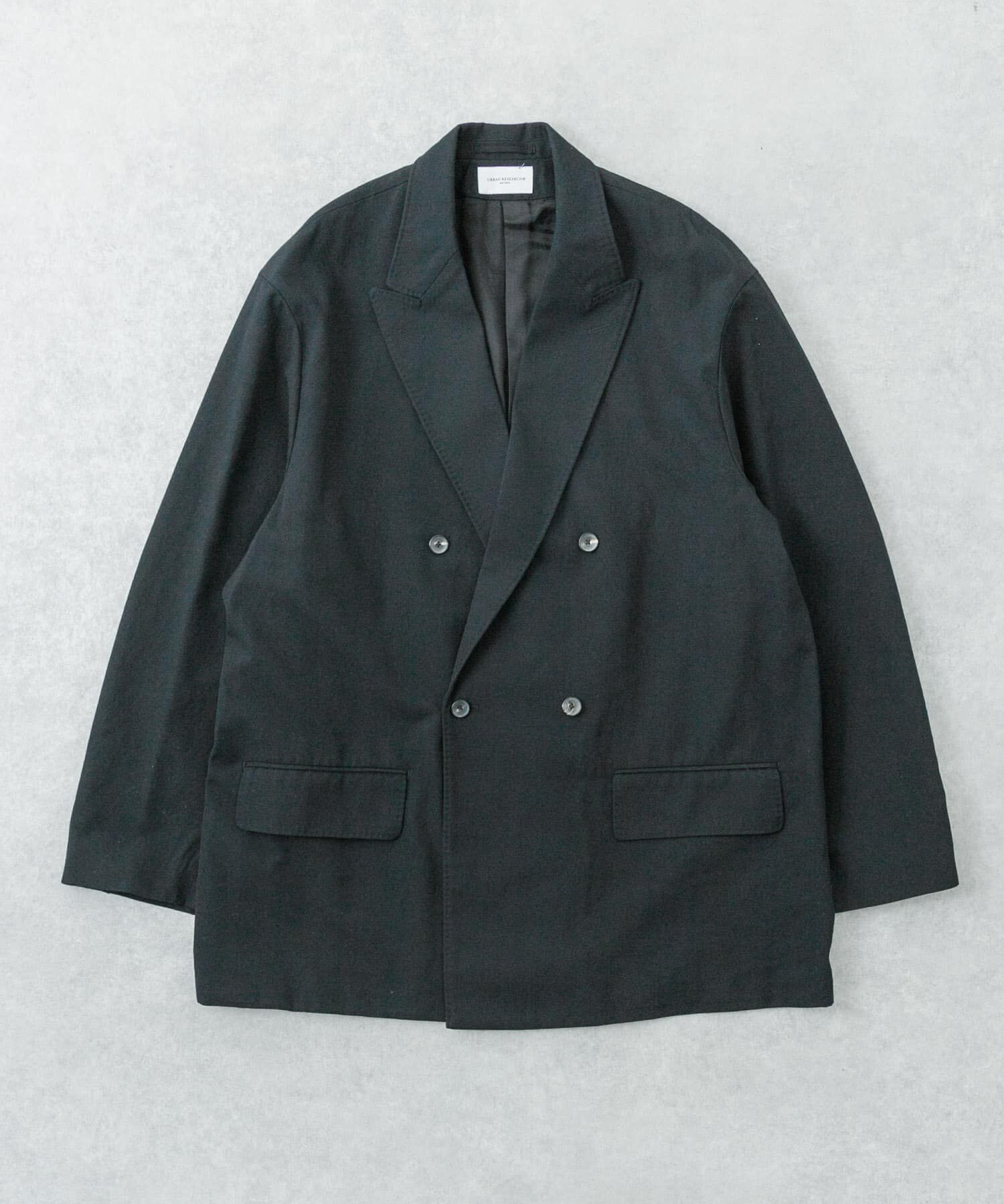 URBAN RESEARCH「new basic　HIGH TWIST WOOL W JACKET」|その他|ブラック