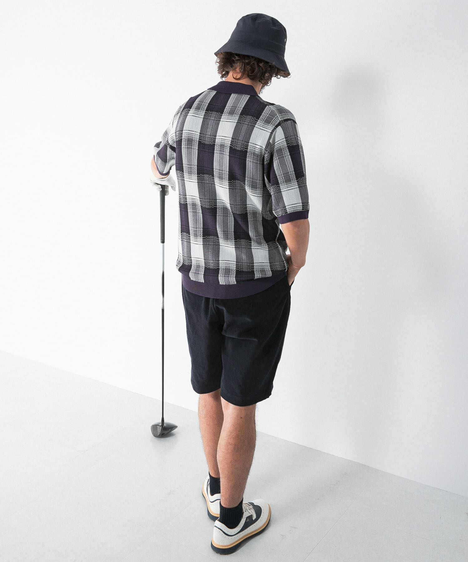Sonny Label 「OOPS　チェックポロニット」|ニット・セーター|
