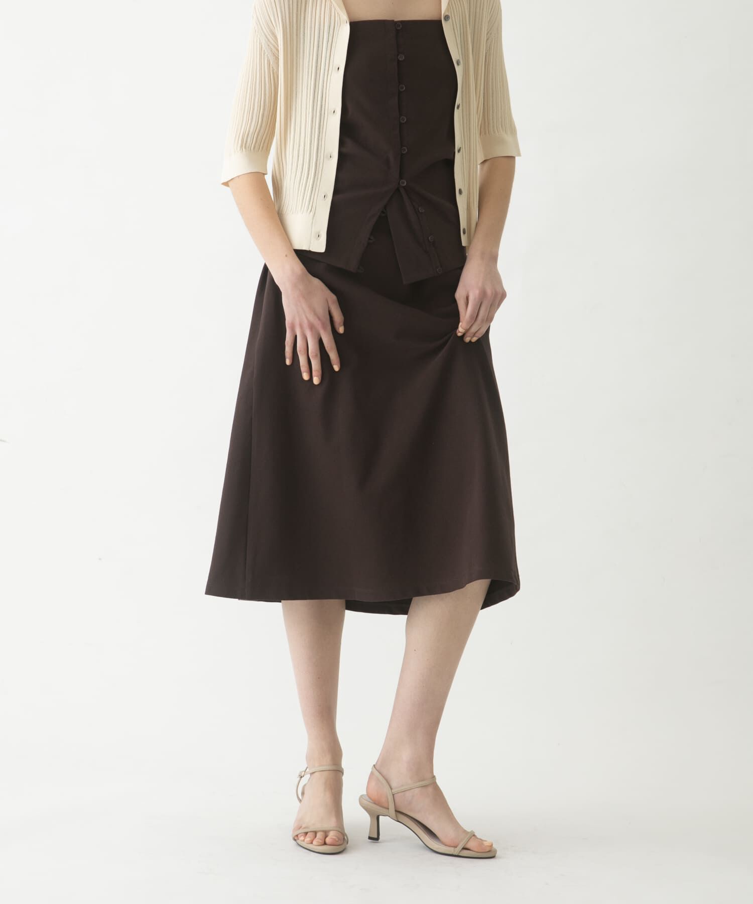 LAATO「flare long  skirt  set」|スカート|