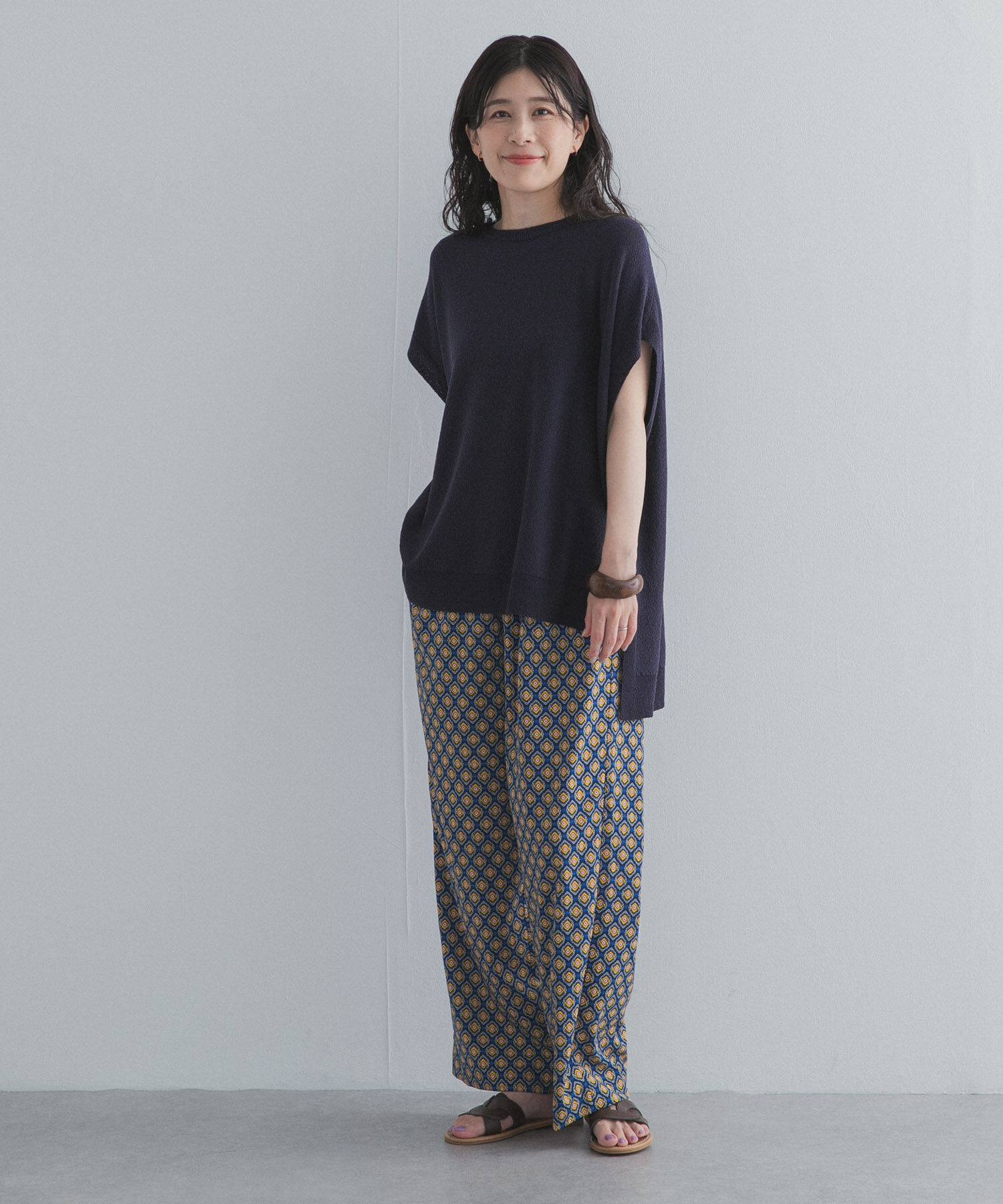 URBAN RESEARCH DOORS「プリントストレートイージーパンツ」|その他|