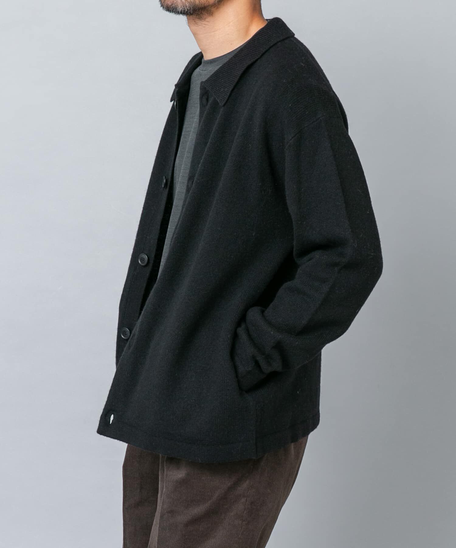 URBAN RESEARCH ROSSO「『XLサイズあり』ハミルトンラムズウールポロカーディガン」|カーディガン|