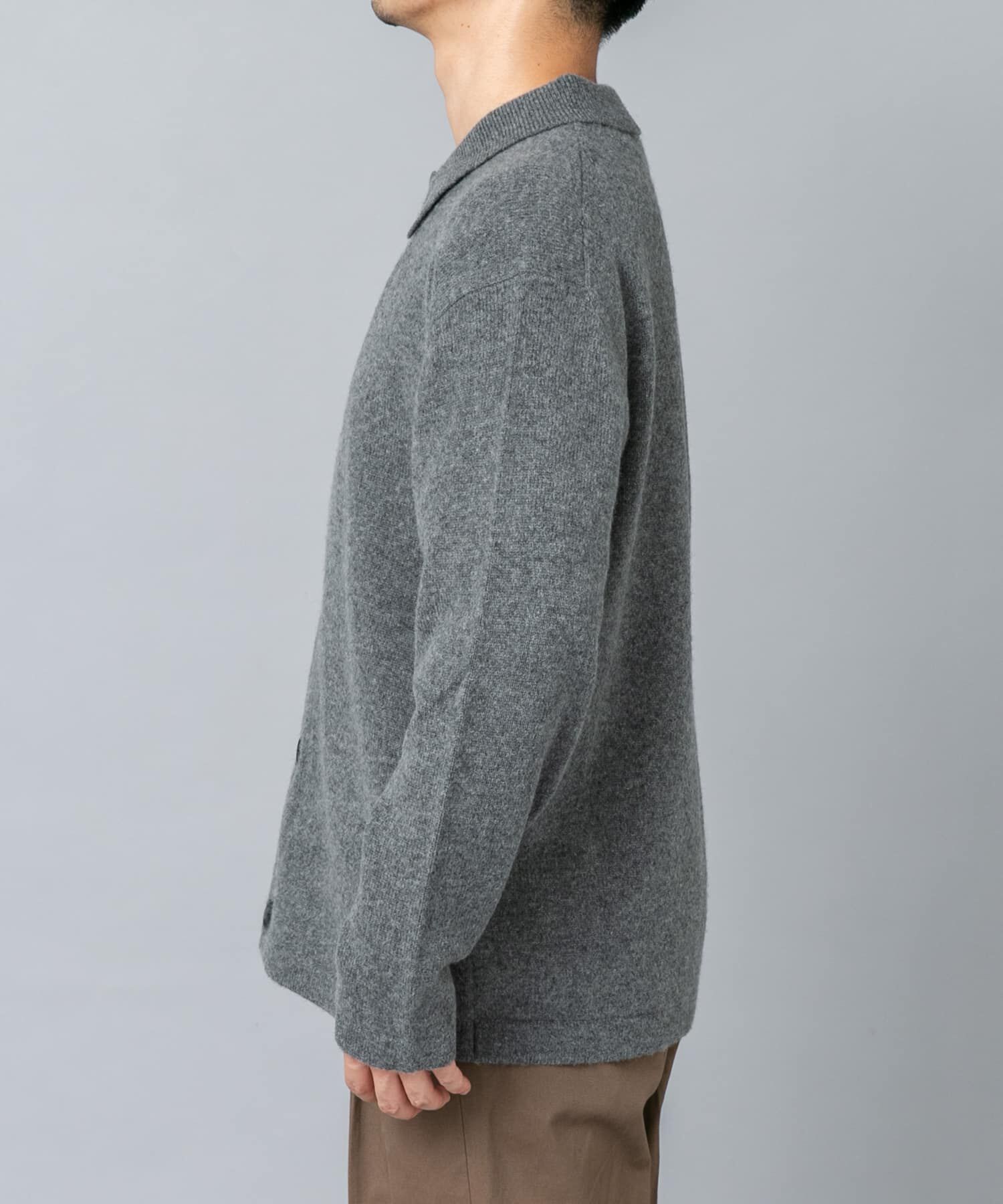 URBAN RESEARCH ROSSO「『XLサイズあり』ハミルトンラムズウールポロカーディガン」|カーディガン|