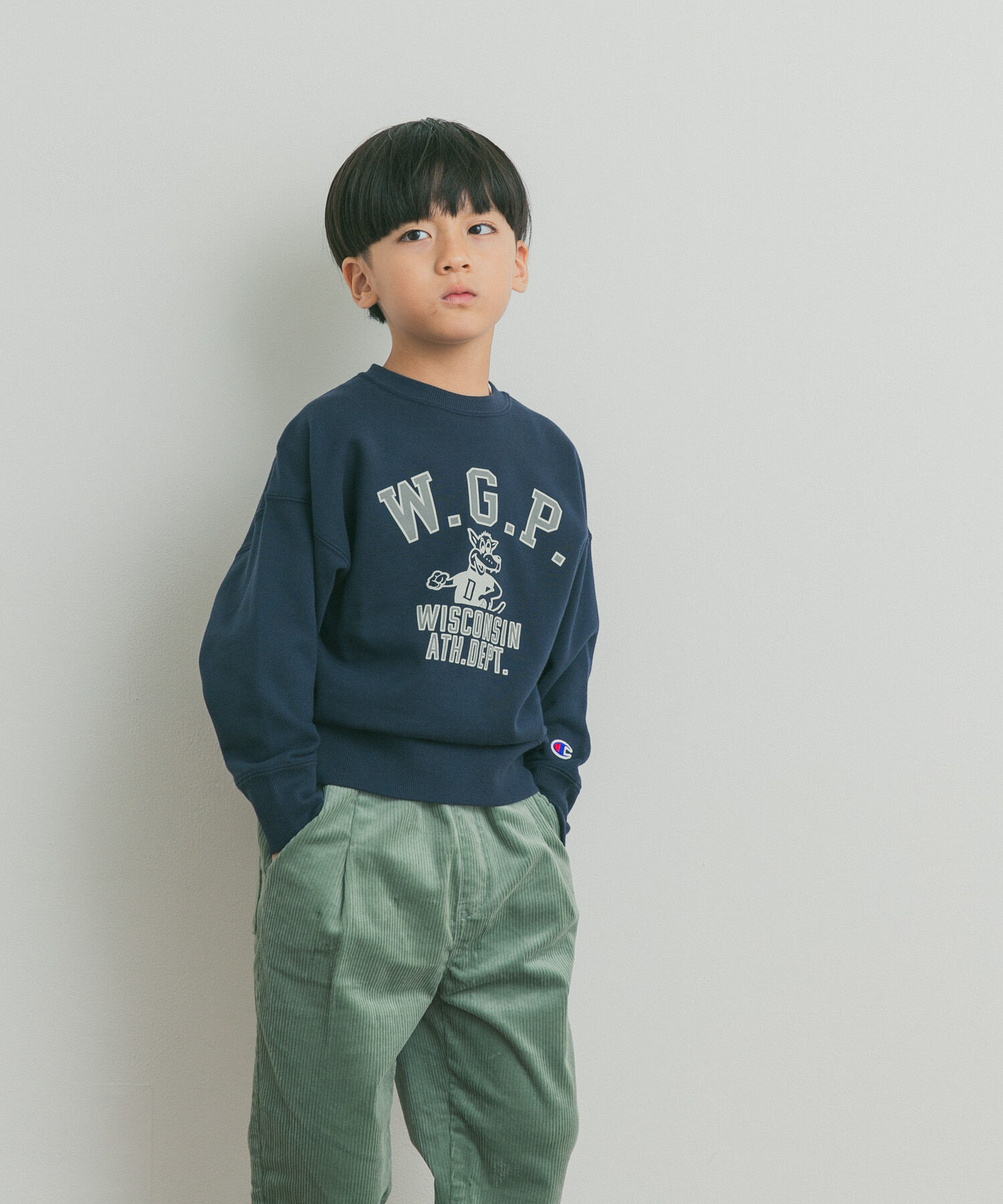 URBAN RESEARCH DOORS「『別注』Champion&times;DOORS　アニマルプリント SWEATSHIRTS(KIDS)」|その他|