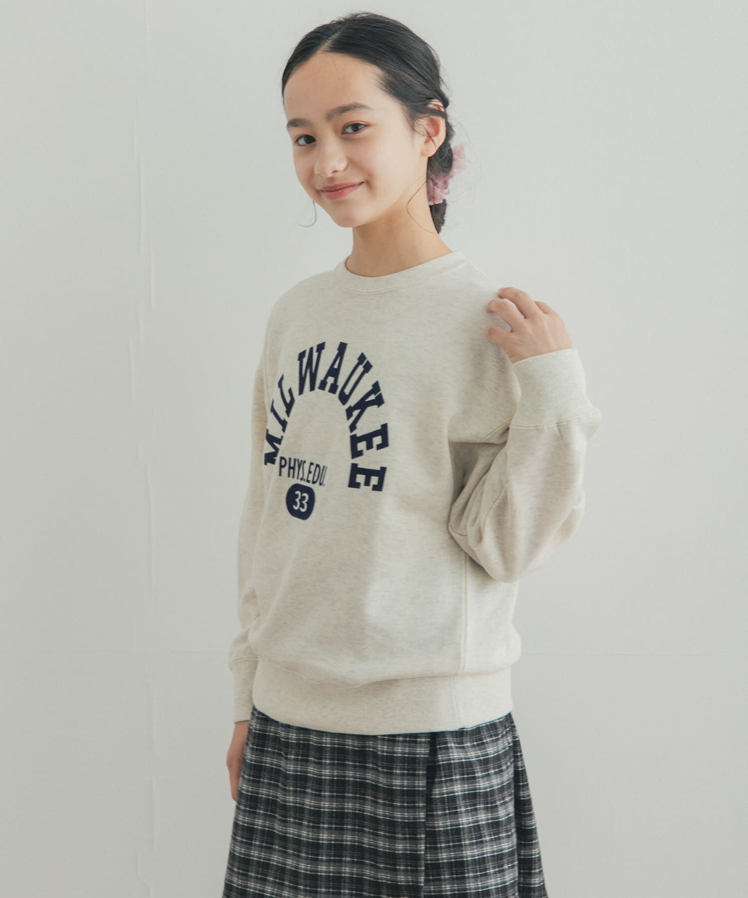 URBAN RESEARCH DOORS「『150サイズ』『別注』Champion&times;DOORS　フロッキープリント SWEATSHIRTS(KIDS)」|その他|