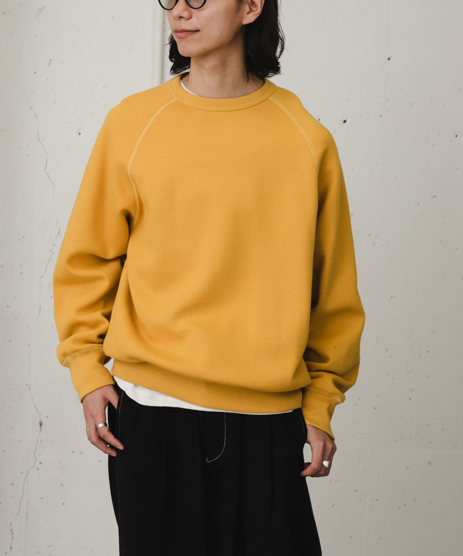 URBAN RESEARCH DOORS「FORK&SPOON　アムンゼンクルーネックスウェット」|スウェット・ジャージ|イエロー