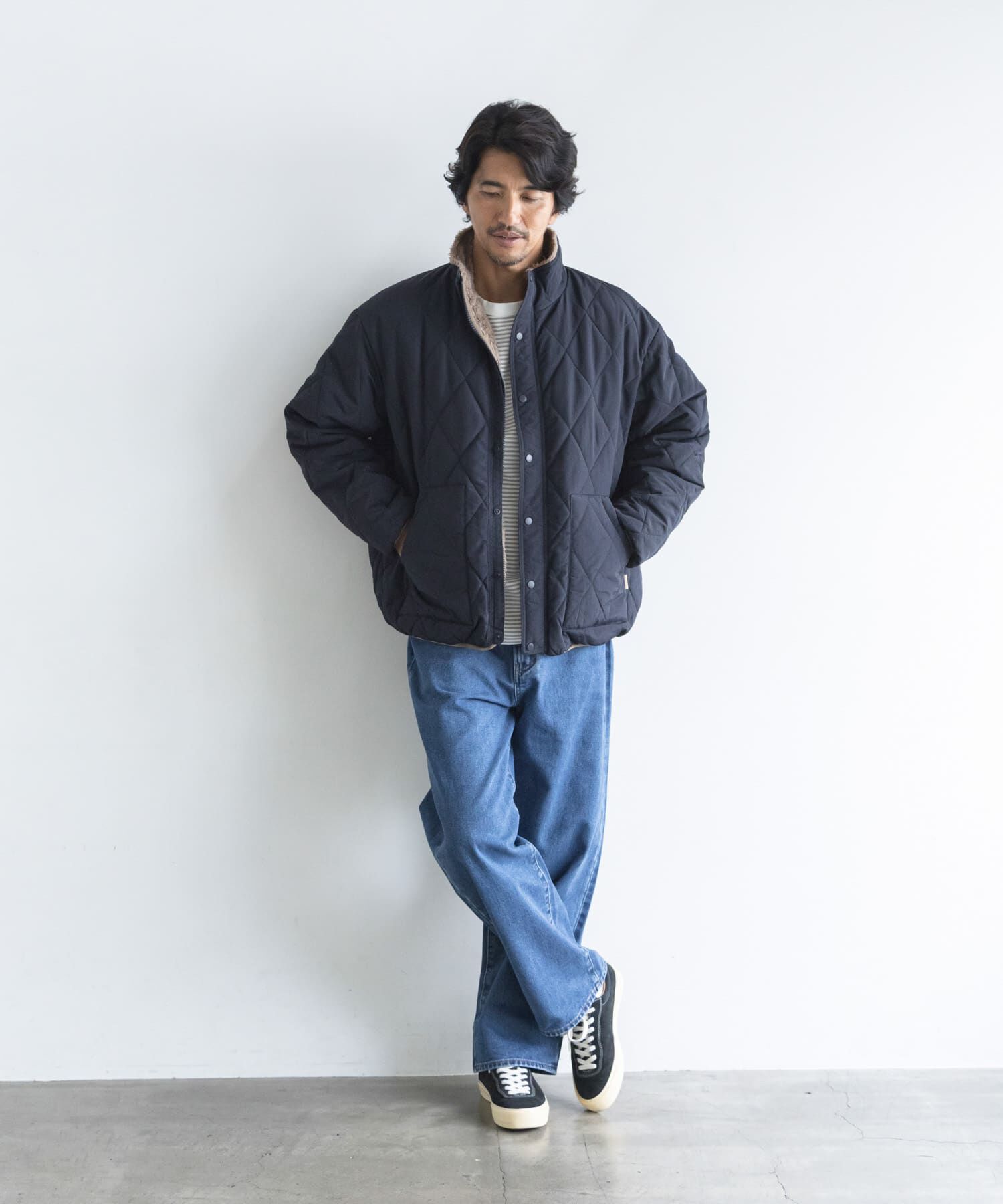 Sonny Label 「撥水リバーシブルスタンドブルゾン」|ブルゾン・スタジャン|