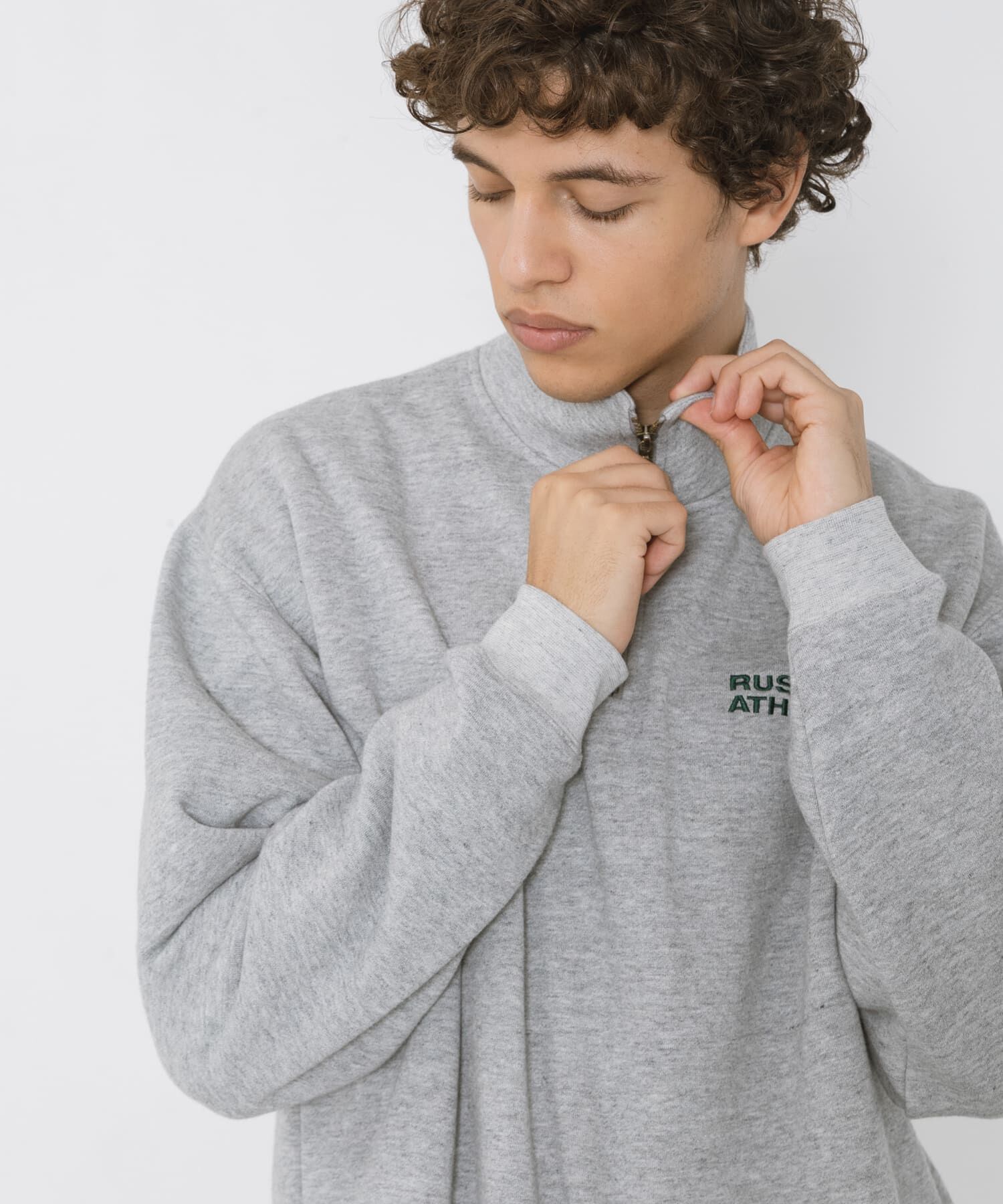 Sonny Label 「『別注』Russell Athletic&times;Sonny Label　ハーフジップスウェットプルオーバー」|スウェット・ジャージ|