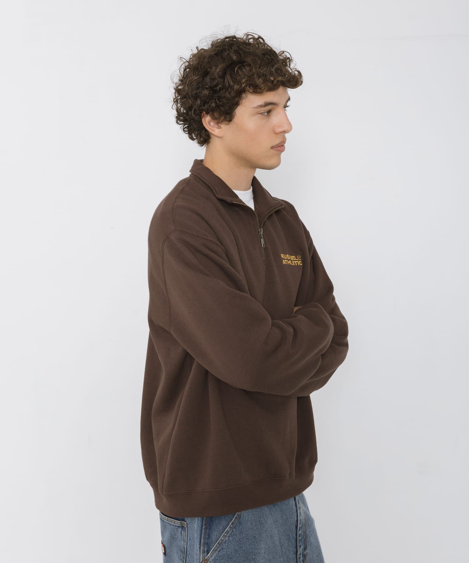 Sonny Label 「『別注』Russell Athletic&times;Sonny Label　ハーフジップスウェットプルオーバー」|スウェット・ジャージ|