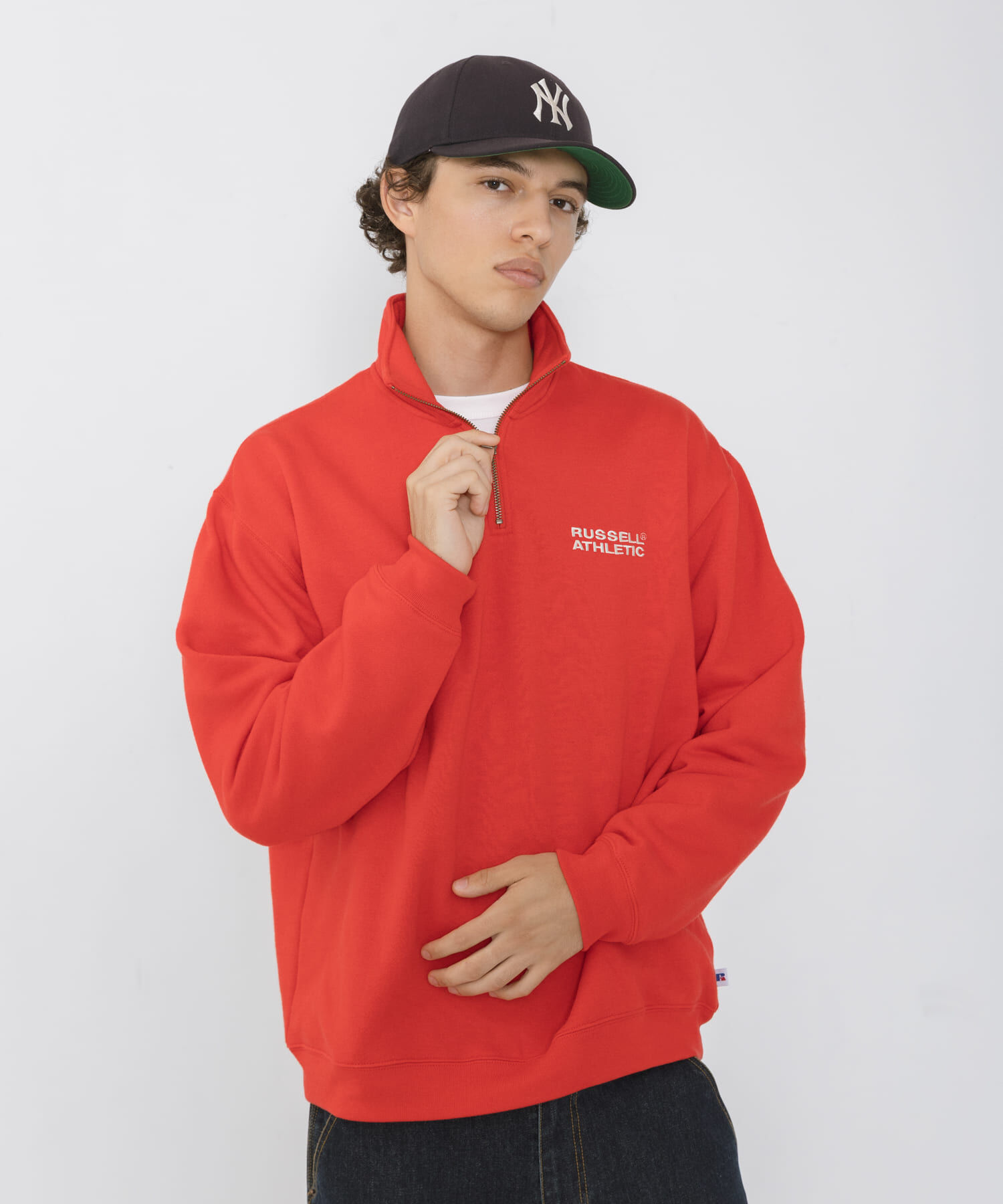 Sonny Label 「『別注』Russell Athletic&times;Sonny Label　ハーフジップスウェットプルオーバー」|スウェット・ジャージ|