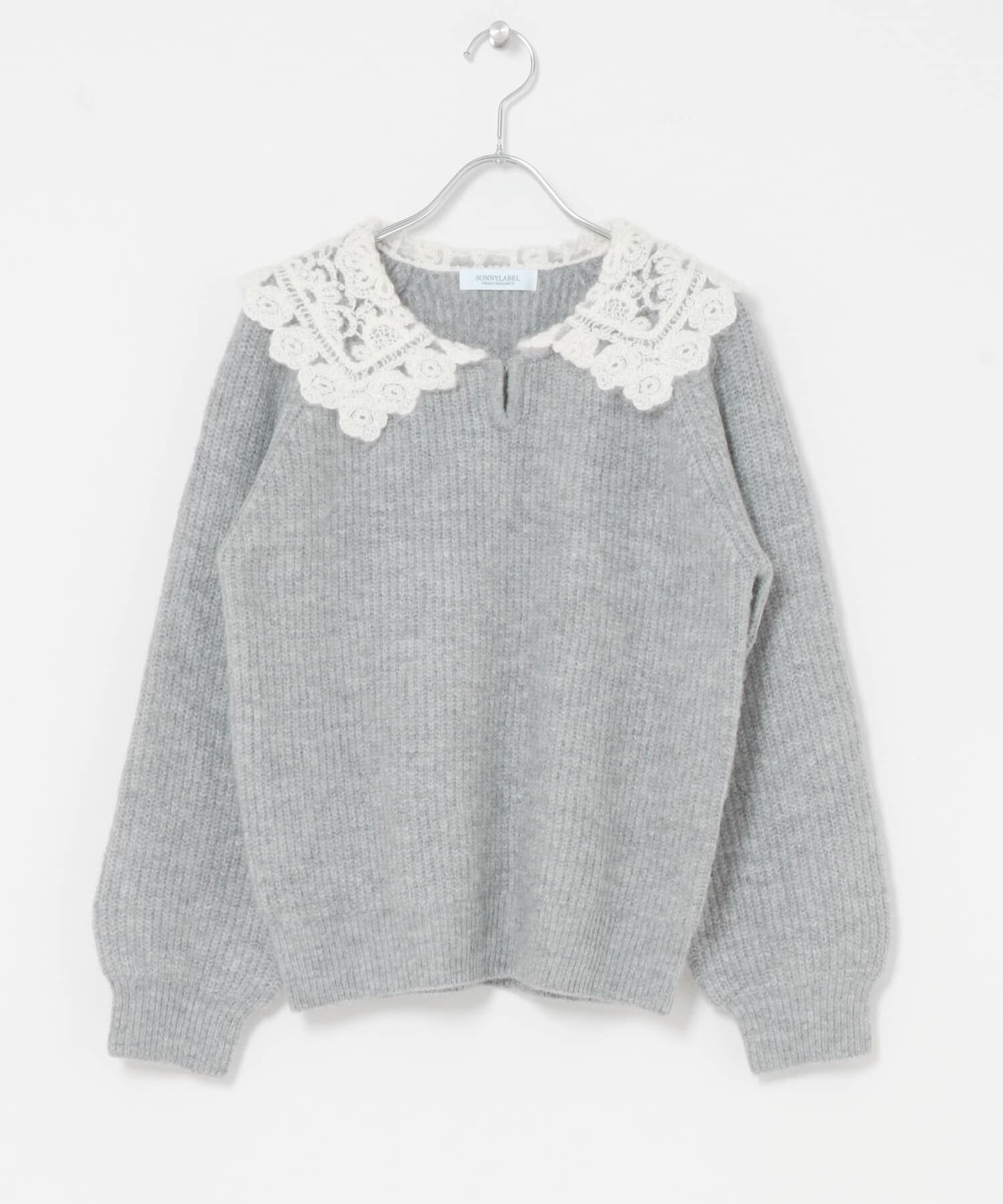 Sonny Label 「『WEB限定』レースカラーアゼニットプルオーバー」|ニット・セーター|