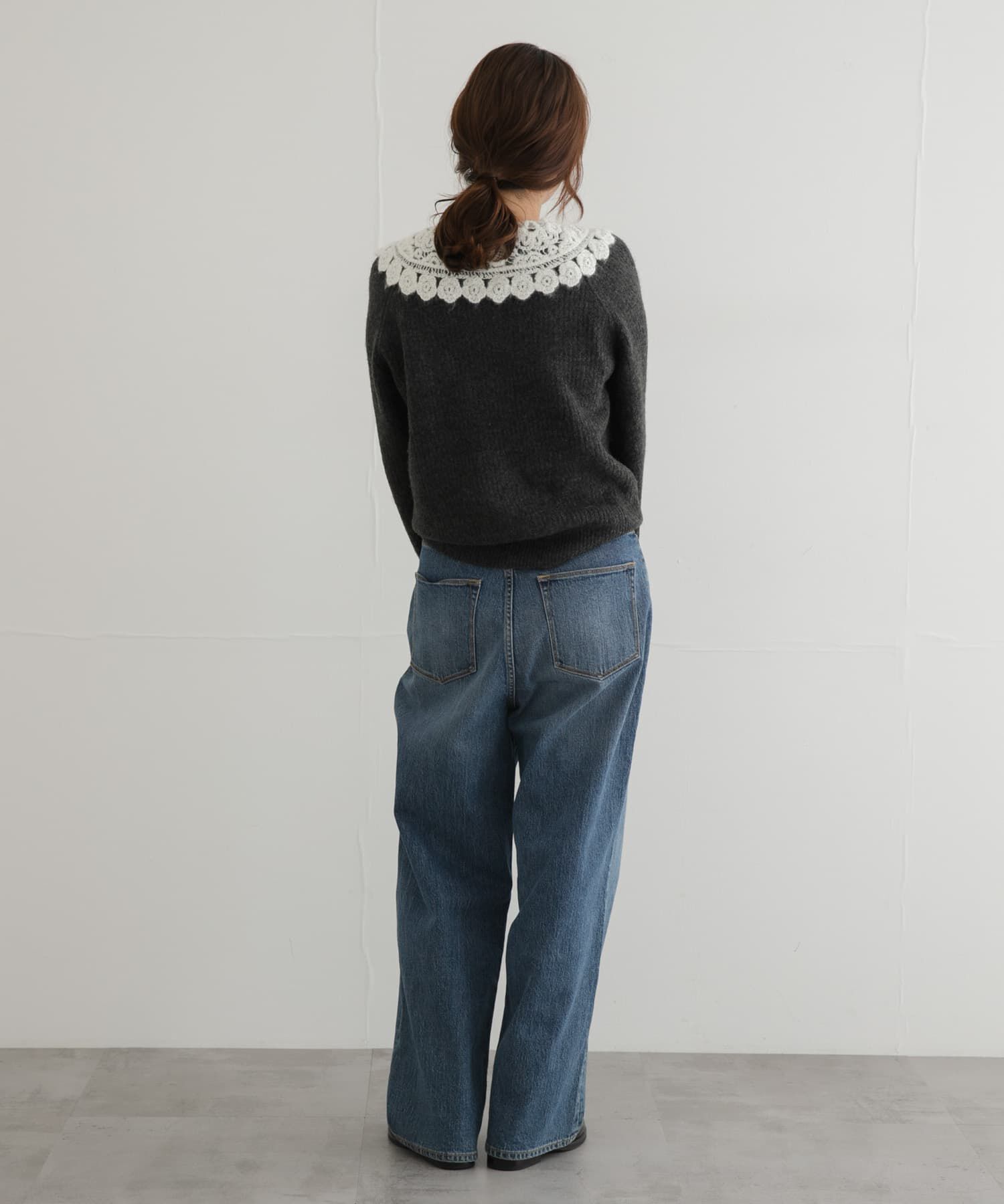 Sonny Label 「『WEB限定』レースカラーアゼニットプルオーバー」|ニット・セーター|
