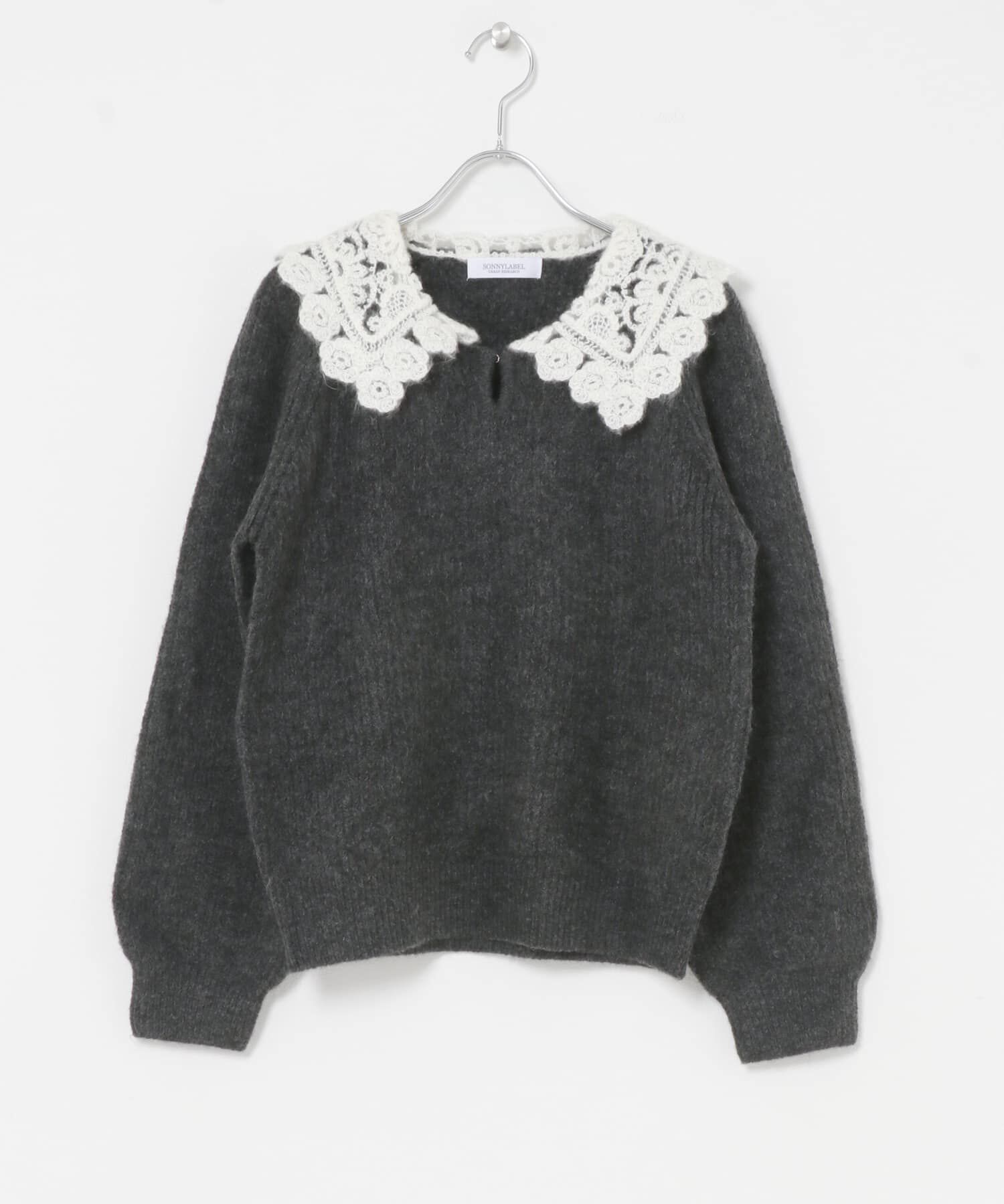 Sonny Label 「『WEB限定』レースカラーアゼニットプルオーバー」|ニット・セーター|