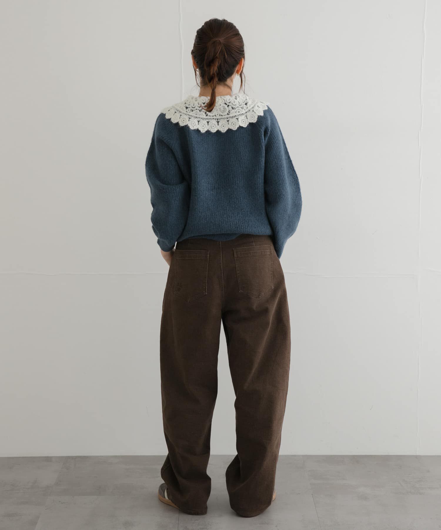 Sonny Label 「『WEB限定』レースカラーアゼニットプルオーバー」|ニット・セーター|