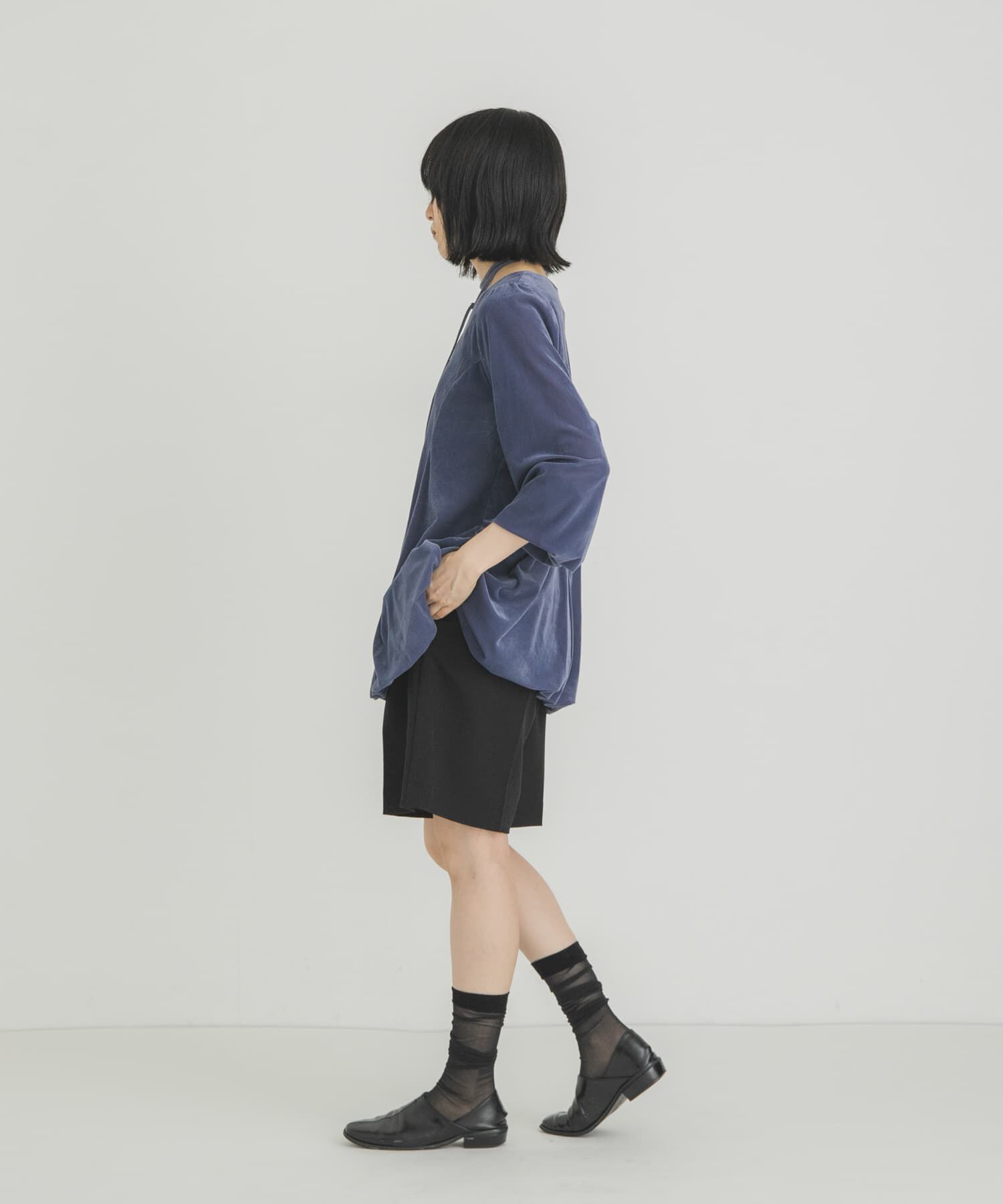  「ベロアバルーンミニワンピース」|ワンピース|