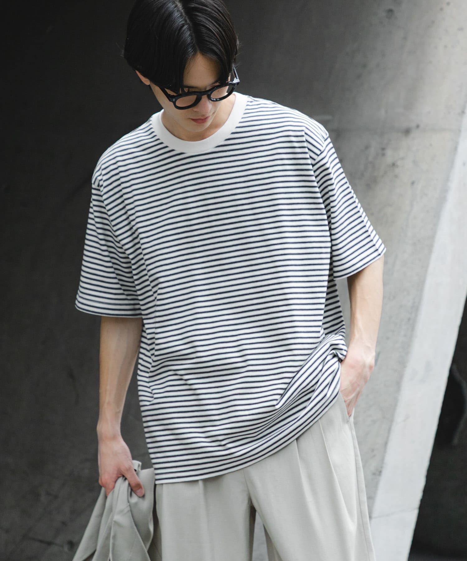 SENSE OF PLACE by URBAN RESEARCH「マルチボーダーショートスリーブTシャツ」|Tシャツ・カットソー|
