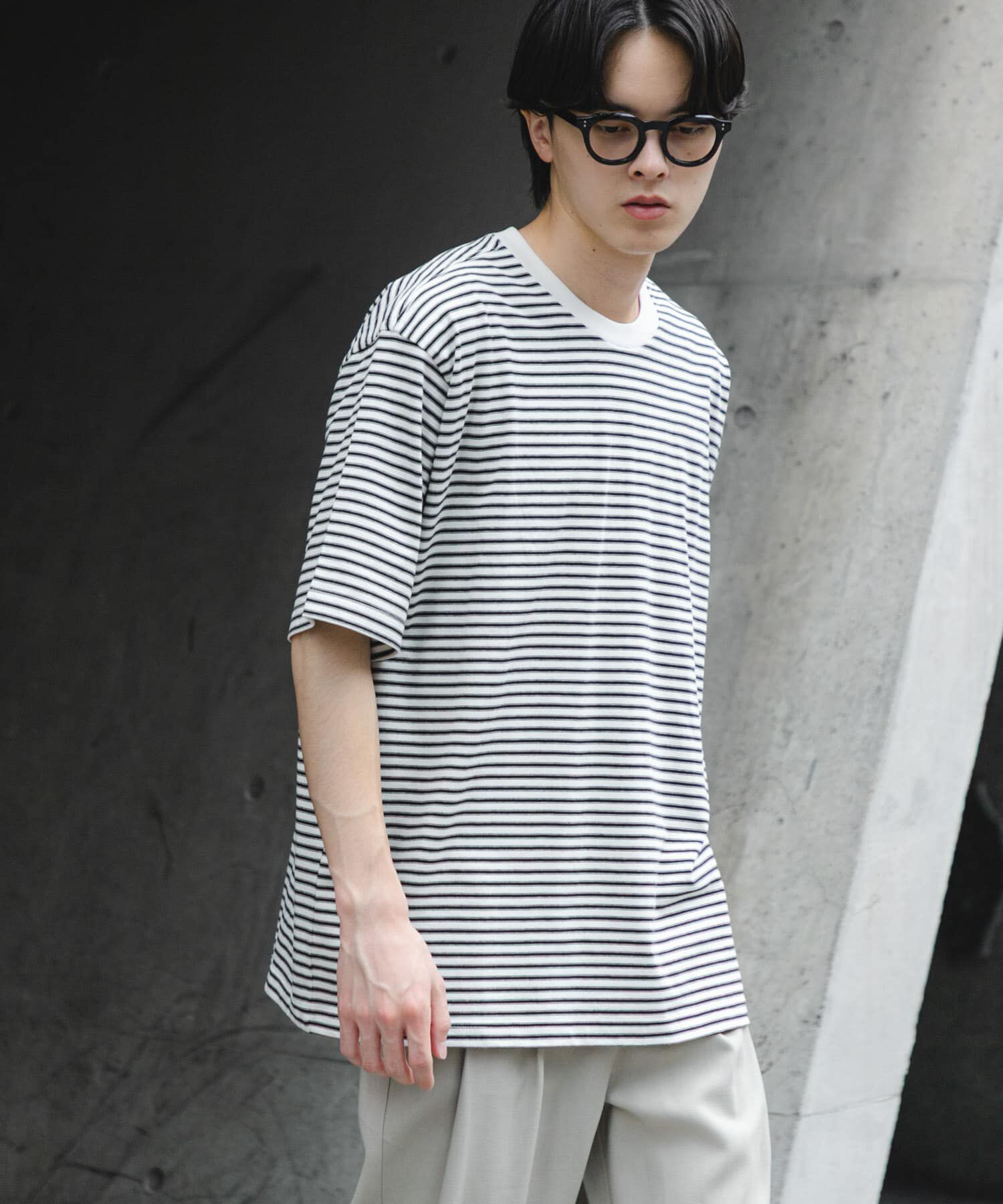 SENSE OF PLACE by URBAN RESEARCH「マルチボーダーショートスリーブTシャツ」|Tシャツ・カットソー|