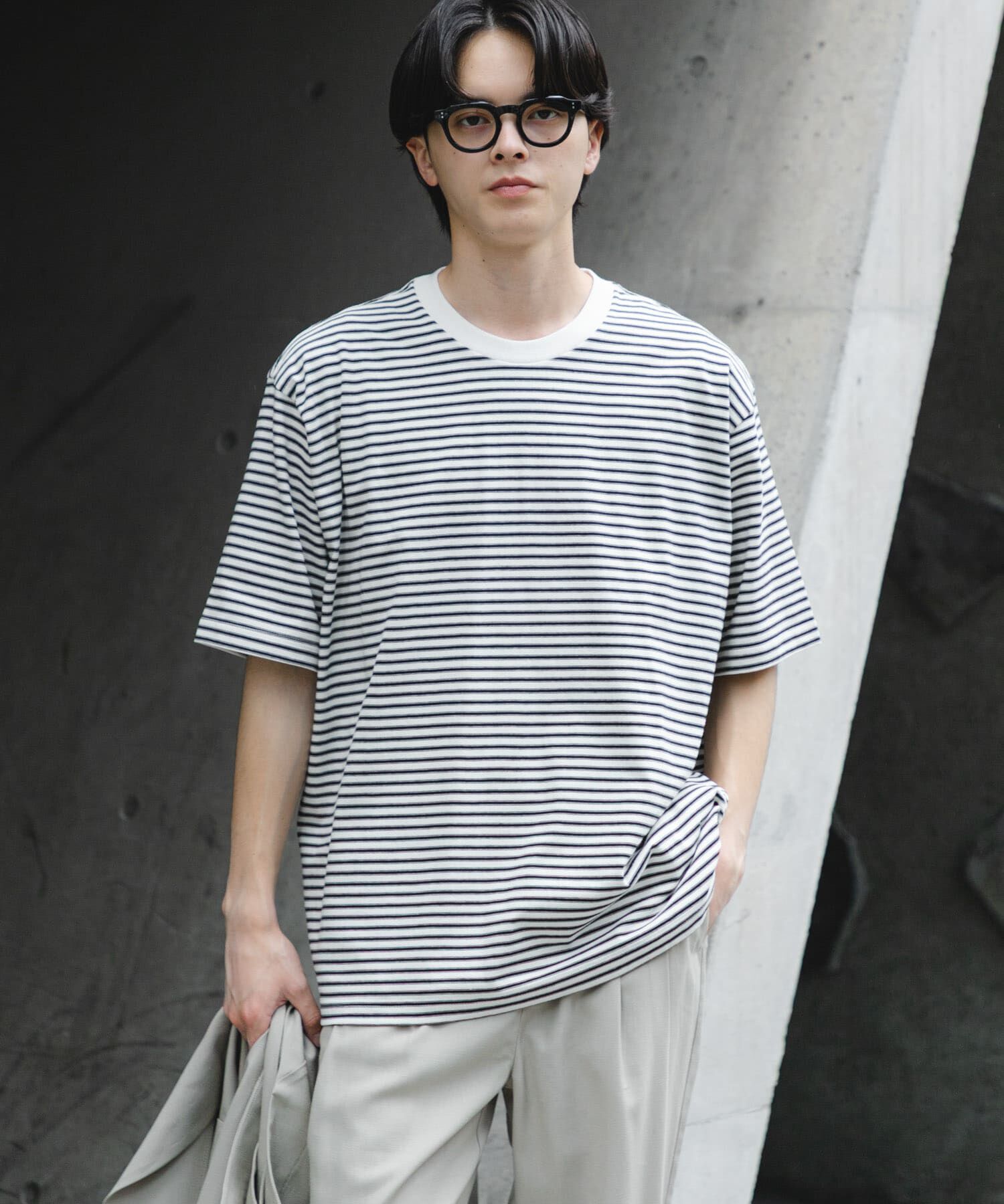 SENSE OF PLACE by URBAN RESEARCH「マルチボーダーショートスリーブTシャツ」|Tシャツ・カットソー|