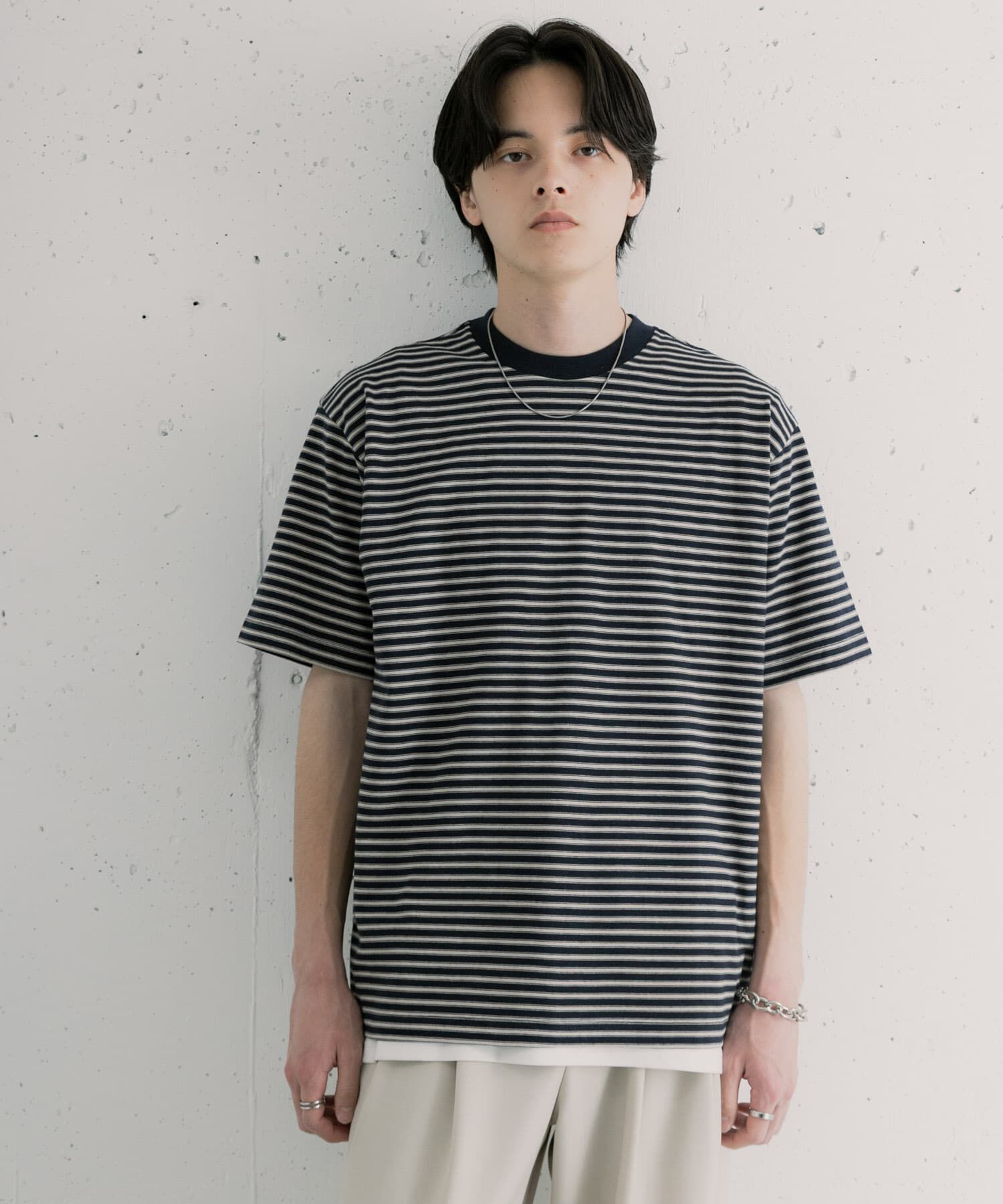 SENSE OF PLACE by URBAN RESEARCH「マルチボーダーショートスリーブTシャツ」|Tシャツ・カットソー|