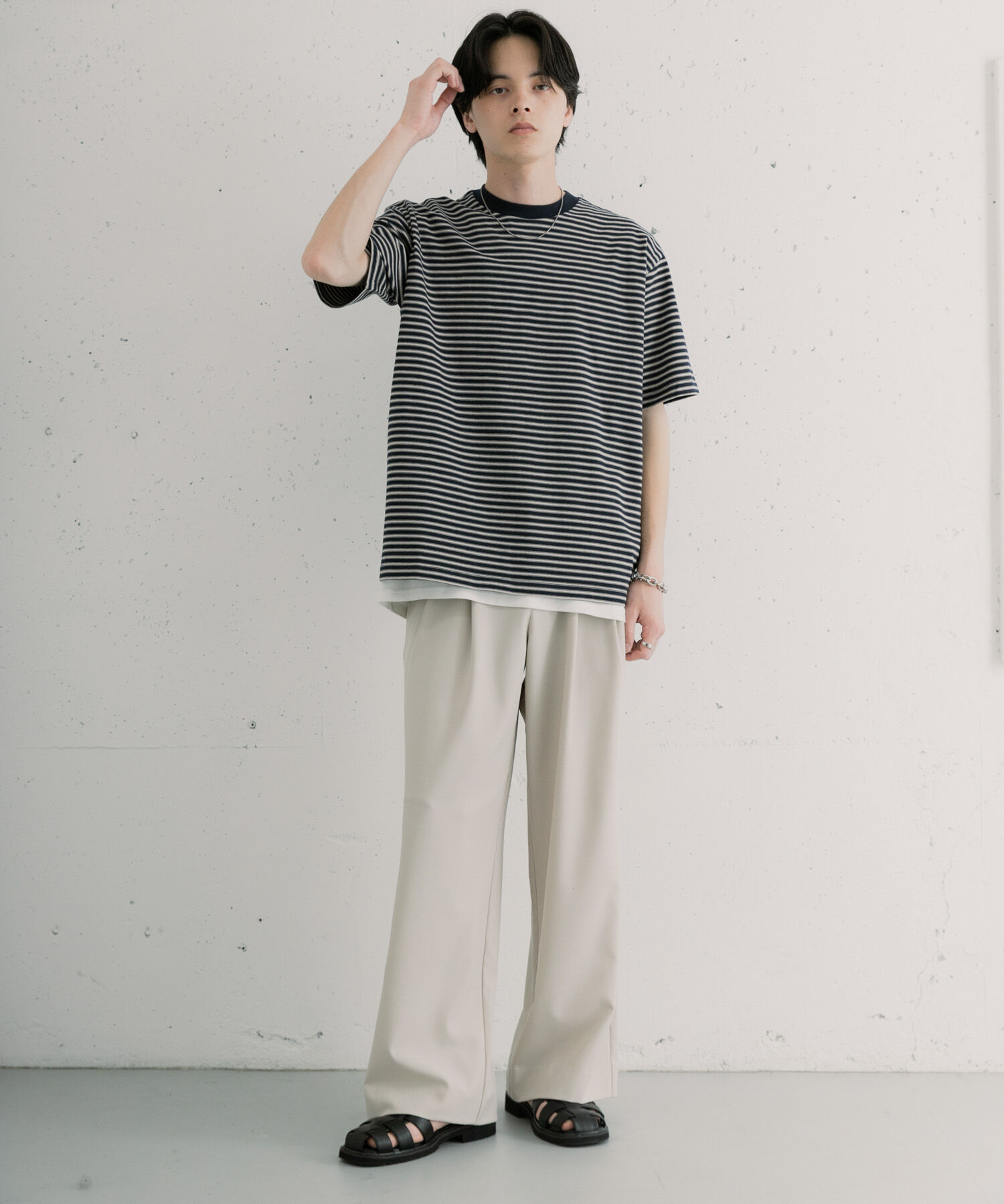 SENSE OF PLACE by URBAN RESEARCH「マルチボーダーショートスリーブTシャツ」|Tシャツ・カットソー|