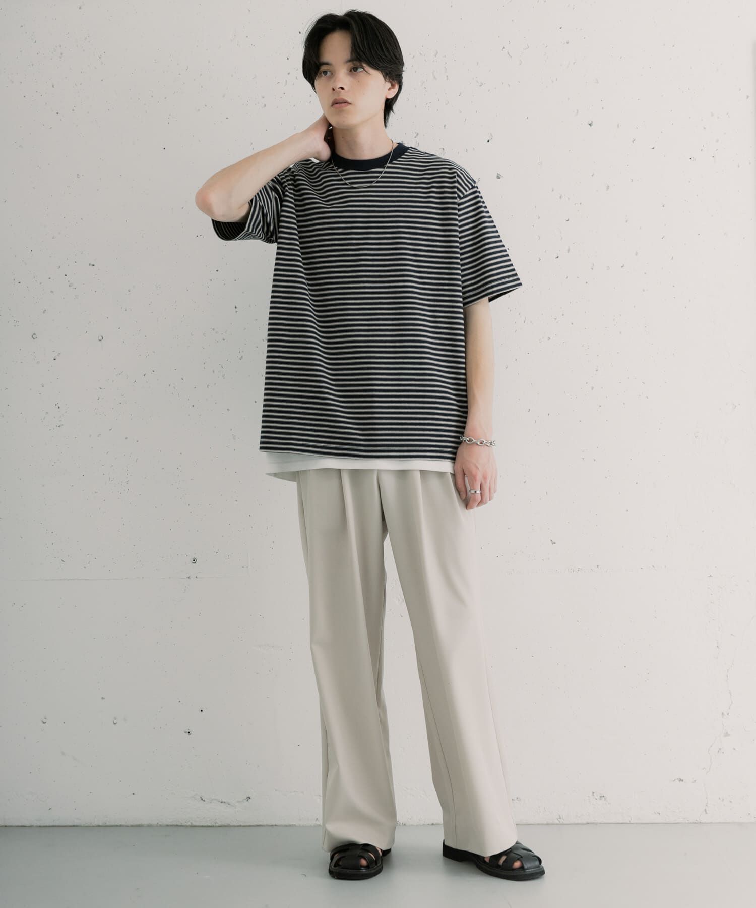 SENSE OF PLACE by URBAN RESEARCH「マルチボーダーショートスリーブTシャツ」|Tシャツ・カットソー|