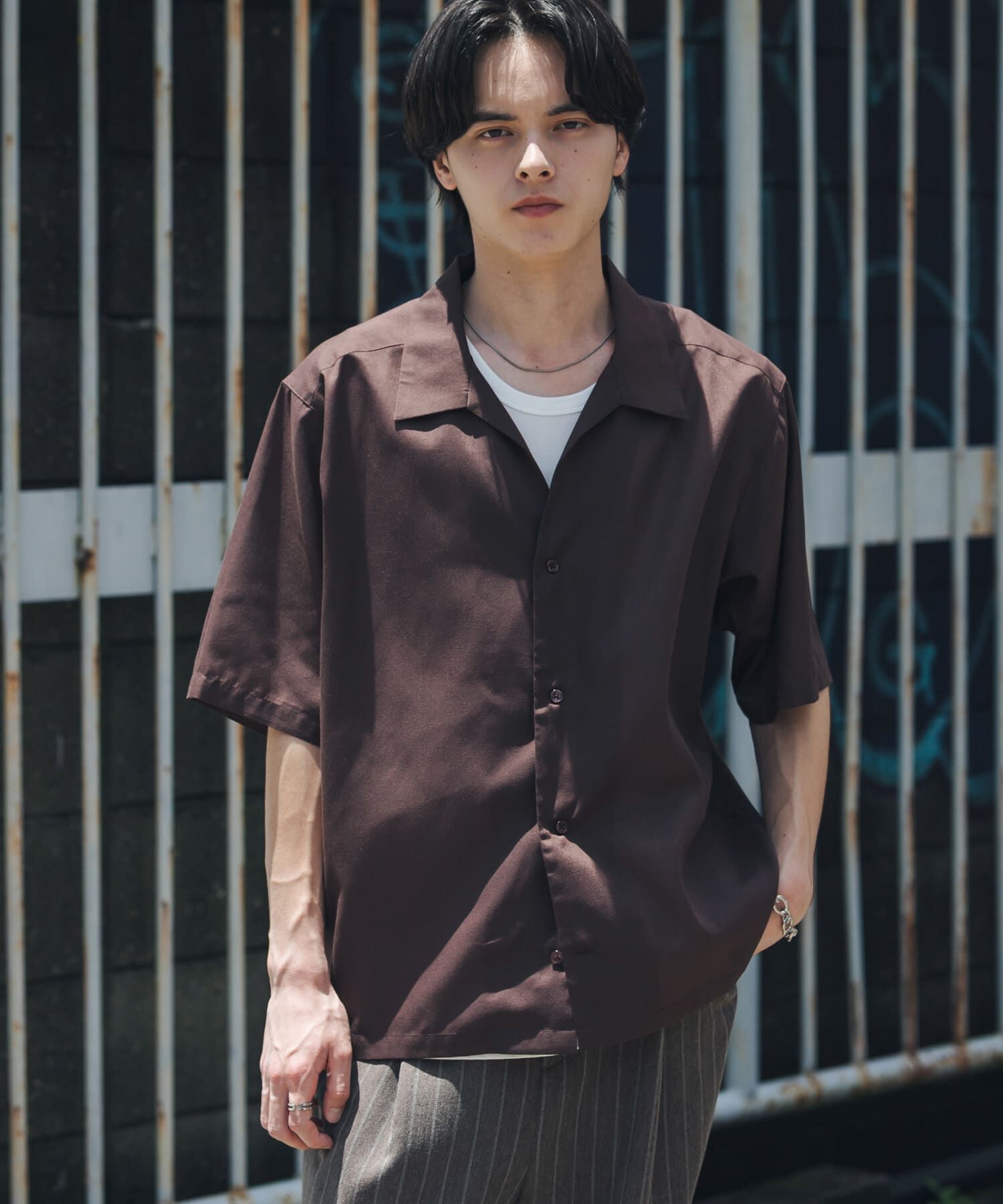 SENSE OF PLACE by URBAN RESEARCH「『イージーケア』シアースキッパーショートスリーブシャツ」|シャツ・ブラウス|