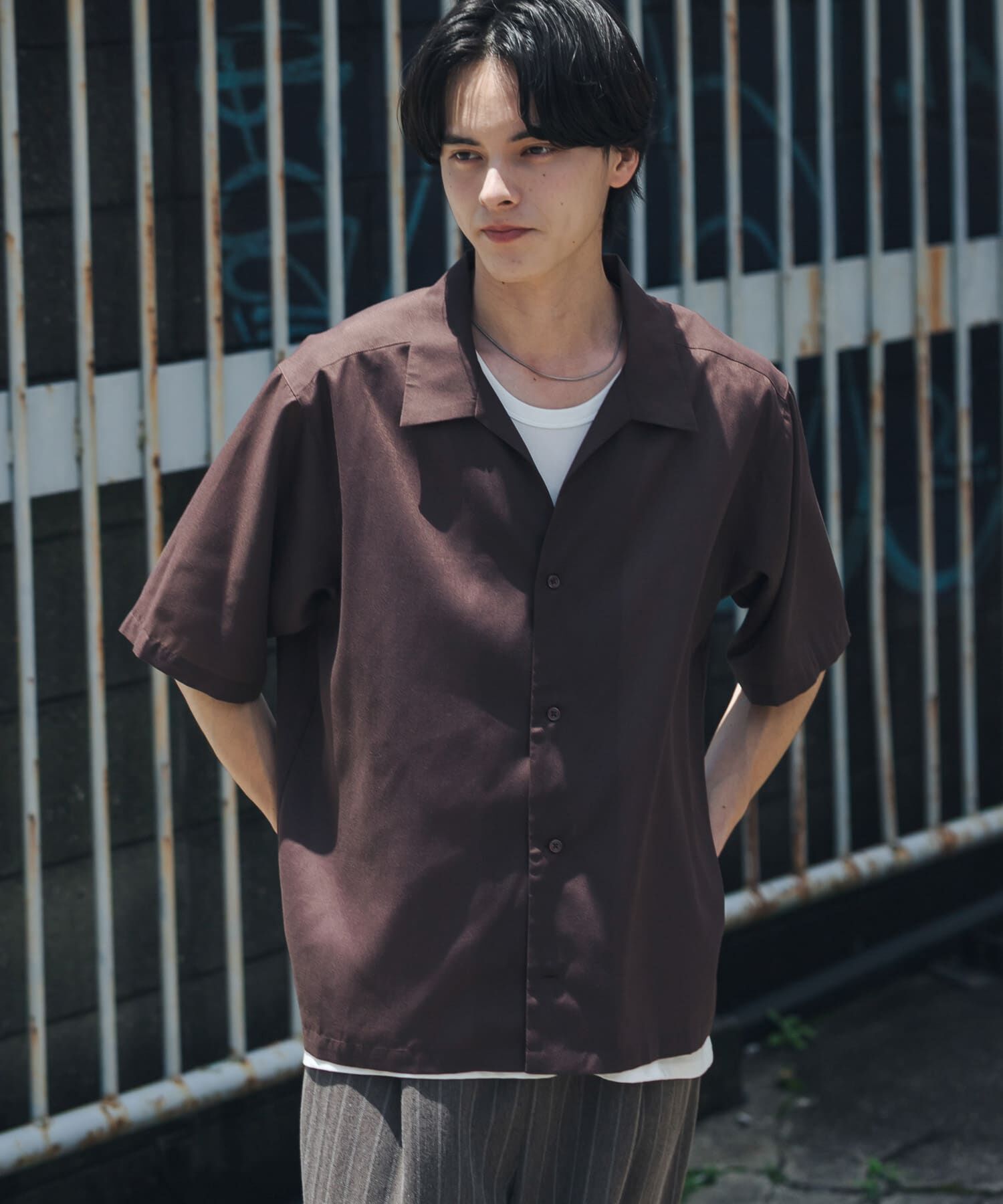 SENSE OF PLACE by URBAN RESEARCH「『イージーケア』シアースキッパーショートスリーブシャツ」|シャツ・ブラウス|