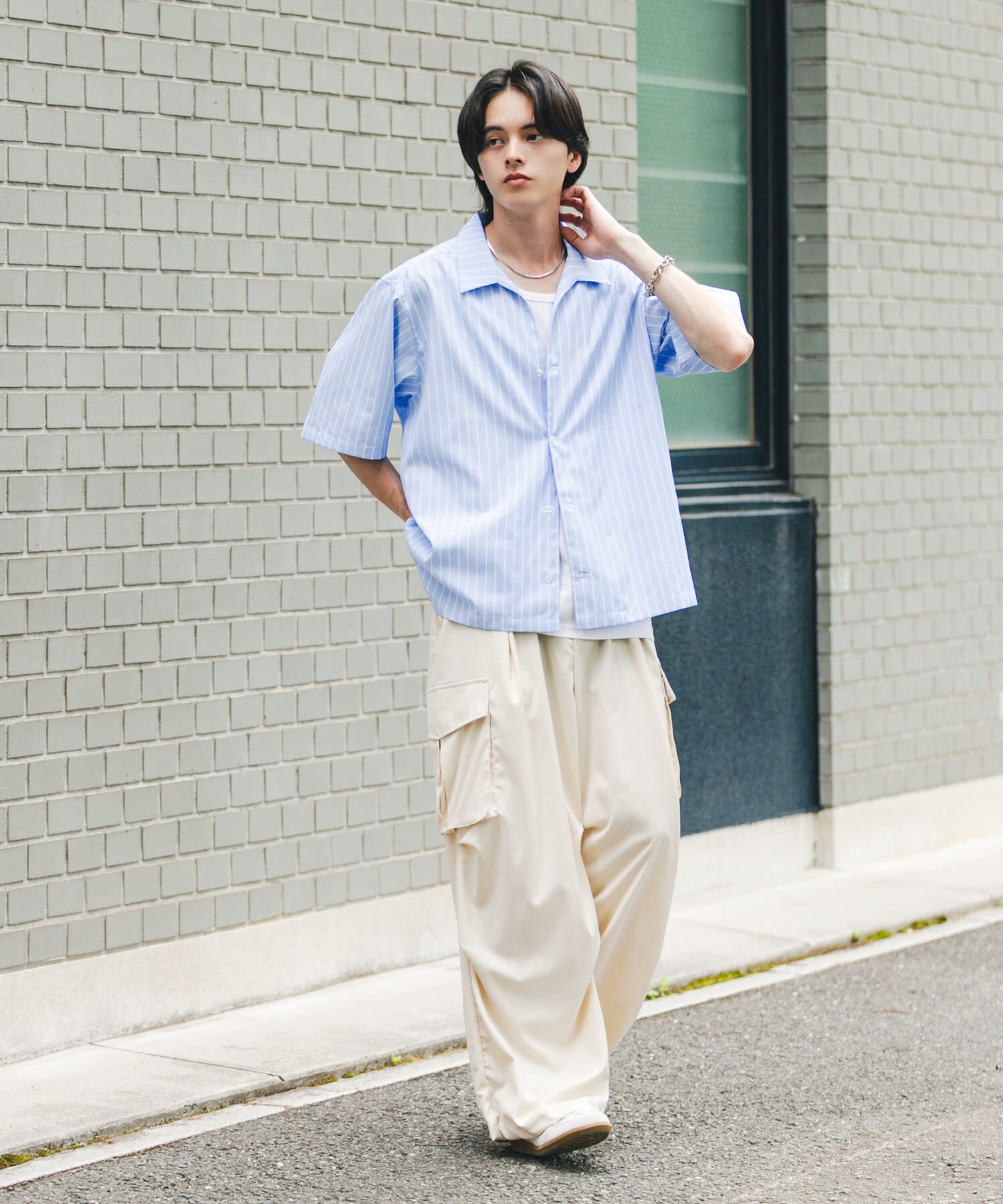 SENSE OF PLACE by URBAN RESEARCH「『イージーケア』シアースキッパーショートスリーブシャツ」|シャツ・ブラウス|