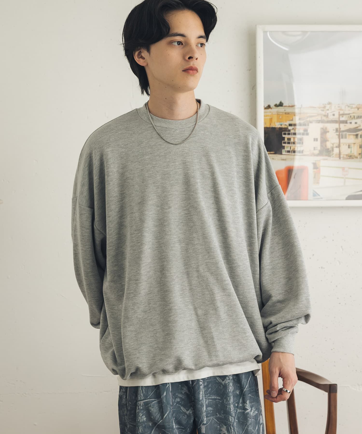 SENSE OF PLACE by URBAN RESEARCH「ドローコードクルーネックスウェット」|スウェット・ジャージ|