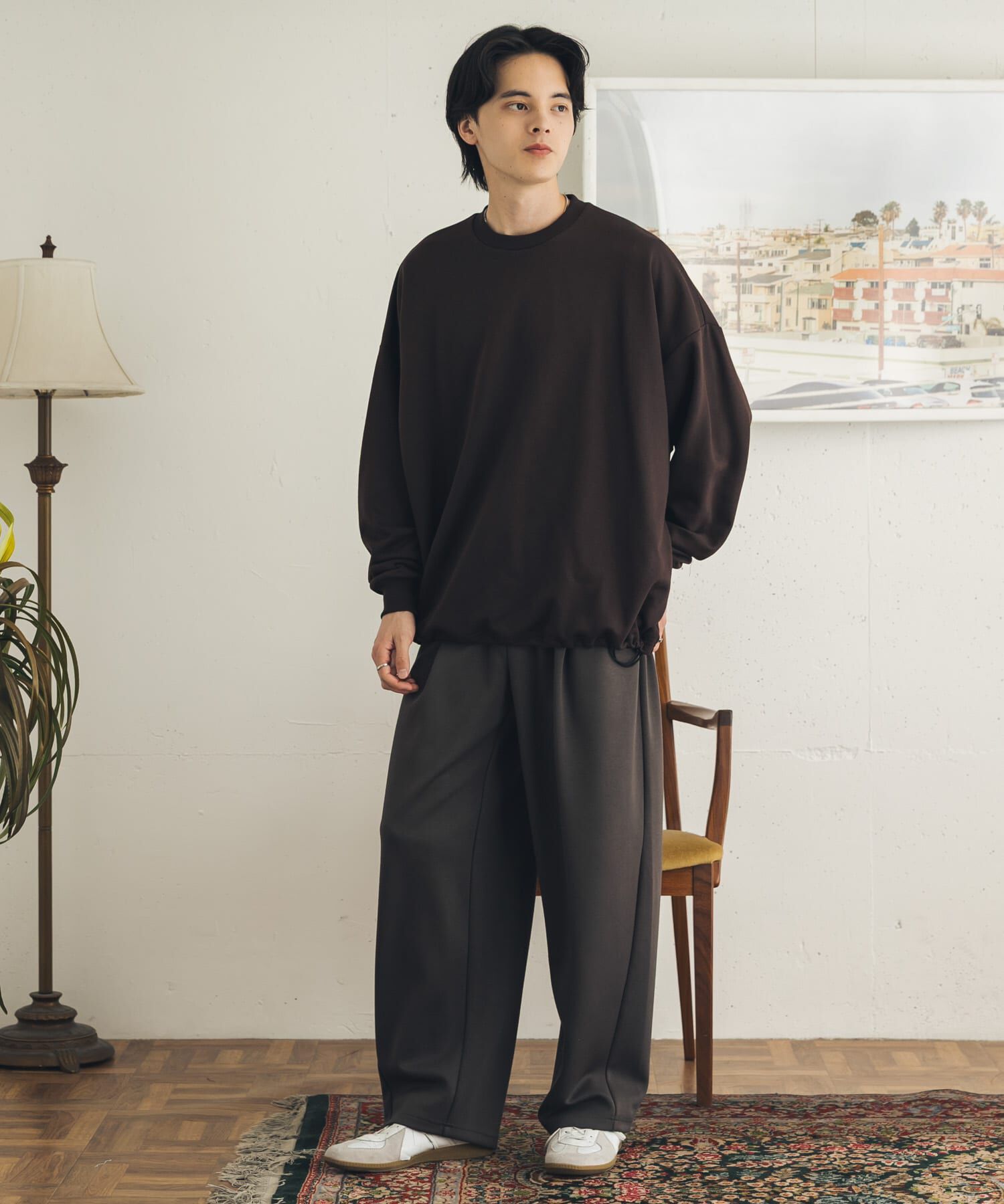 SENSE OF PLACE by URBAN RESEARCH「ドローコードクルーネックスウェット」|スウェット・ジャージ|