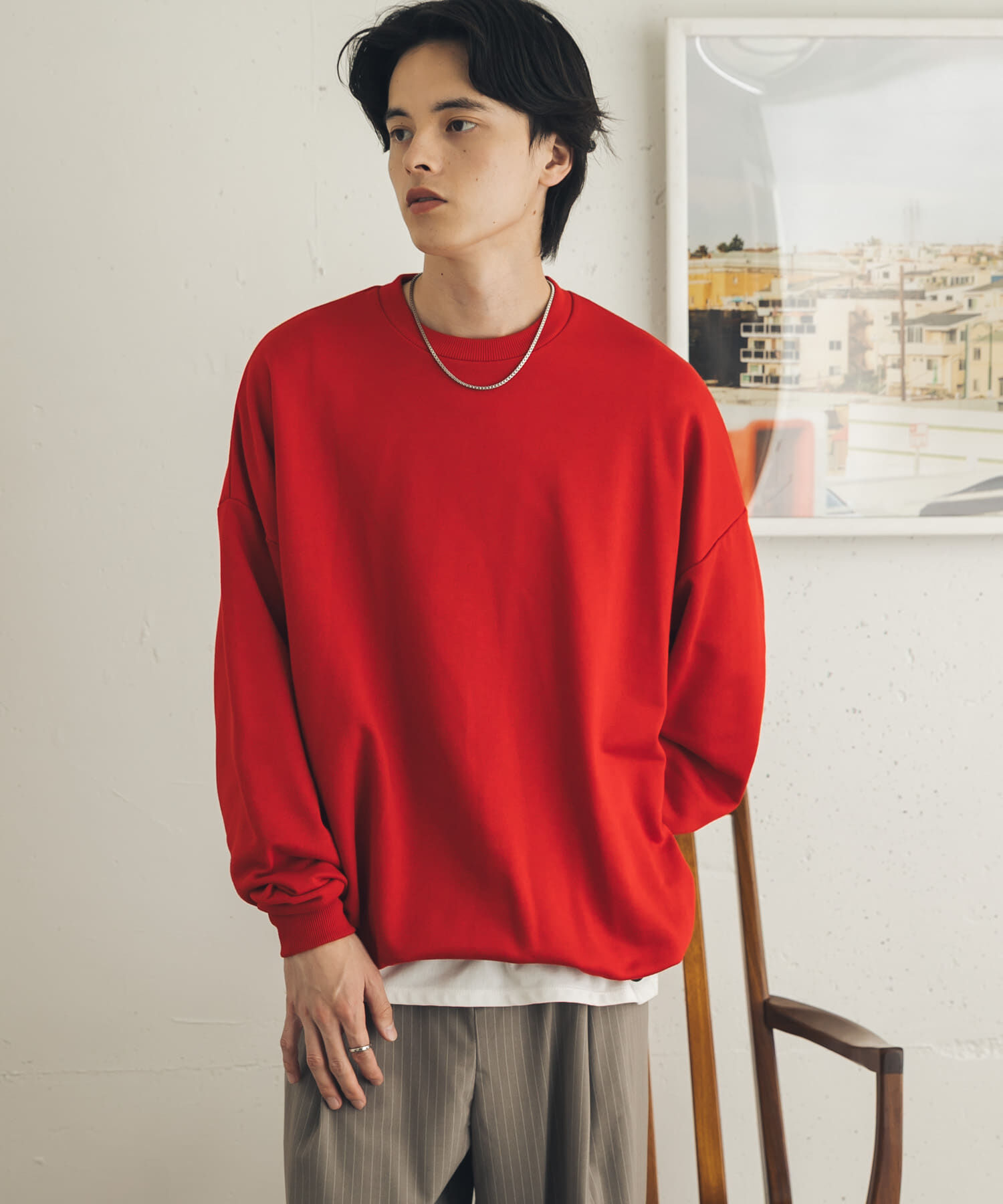 SENSE OF PLACE by URBAN RESEARCH「ドローコードクルーネックスウェット」|スウェット・ジャージ|