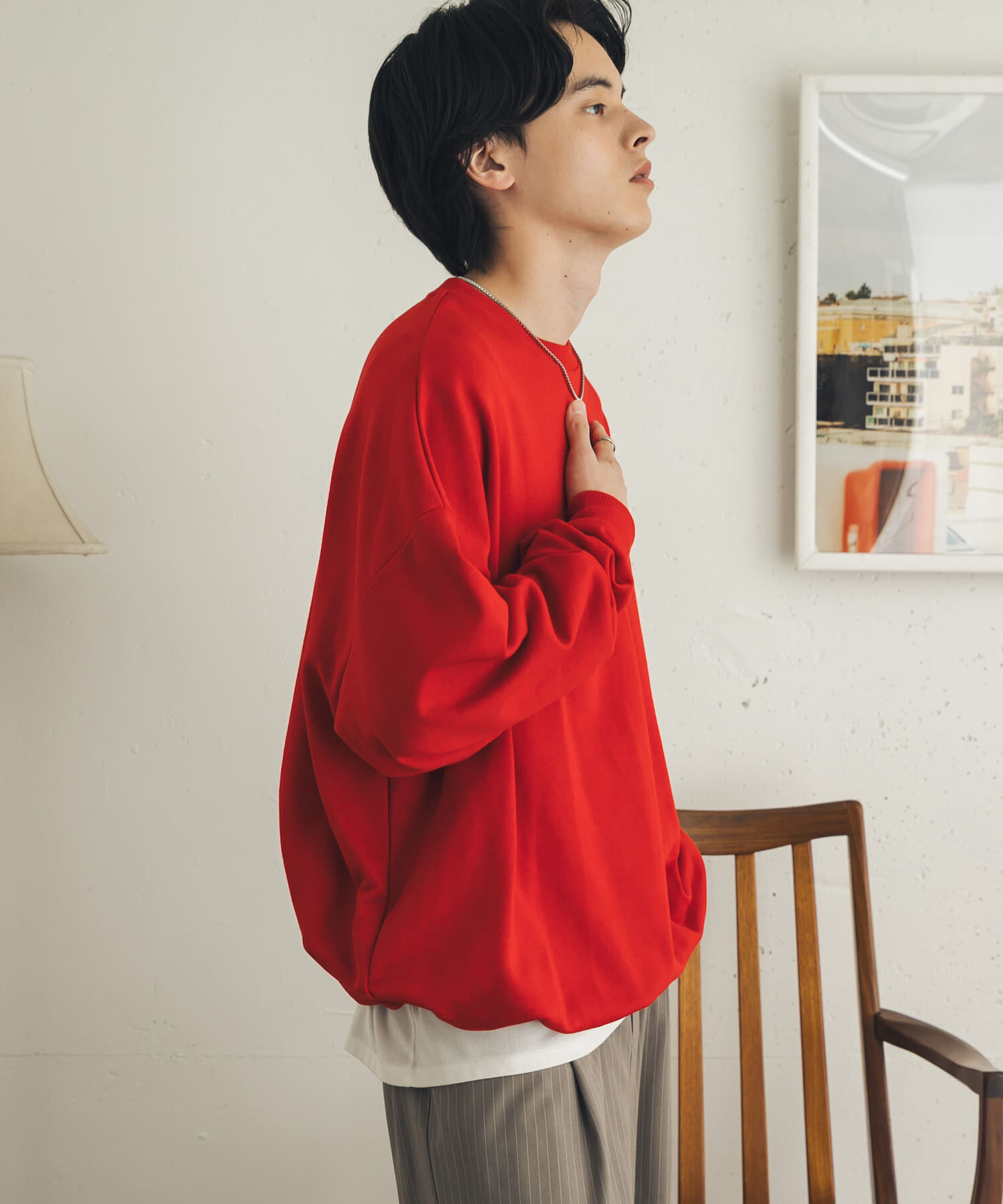 SENSE OF PLACE by URBAN RESEARCH「ドローコードクルーネックスウェット」|スウェット・ジャージ|