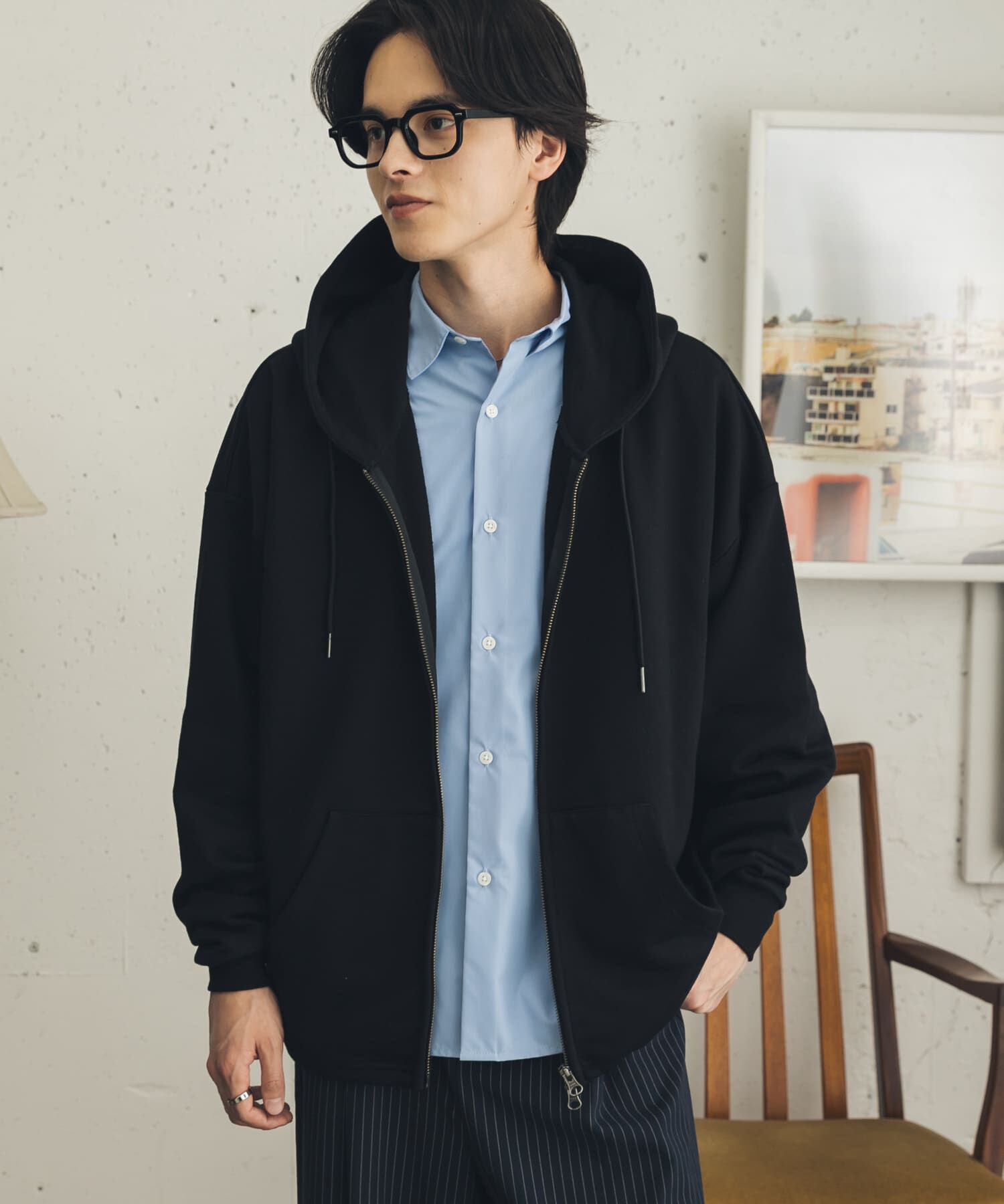 SENSE OF PLACE by URBAN RESEARCH「ドローコードWZIPパーカー」|パーカー|