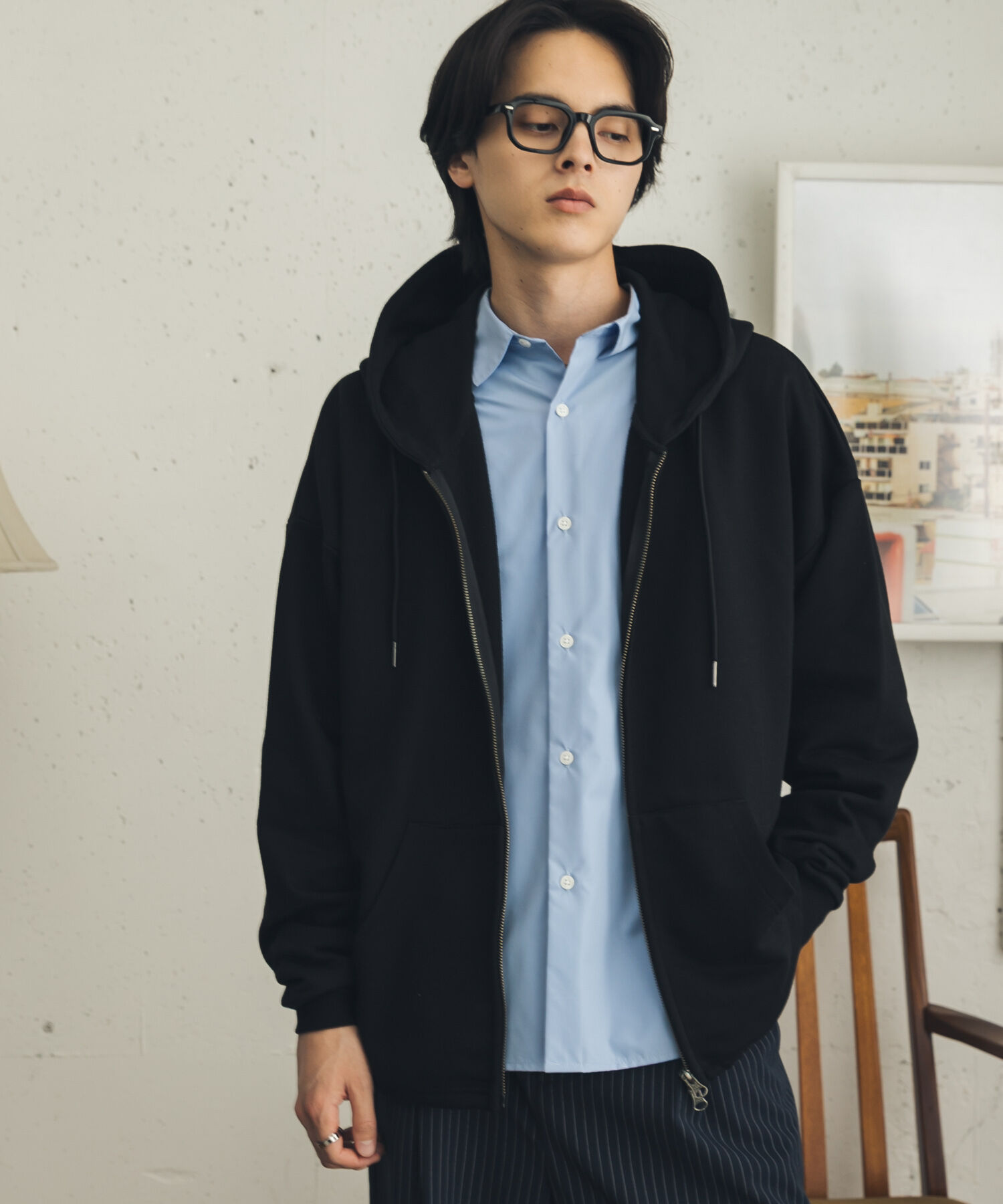 SENSE OF PLACE by URBAN RESEARCH「ドローコードWZIPパーカー」|パーカー|