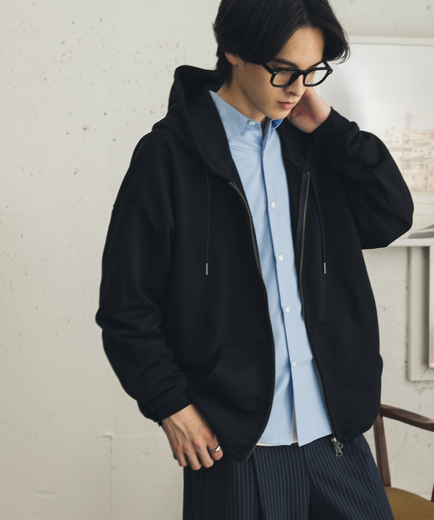 SENSE OF PLACE by URBAN RESEARCH「ドローコードWZIPパーカー」|パーカー|