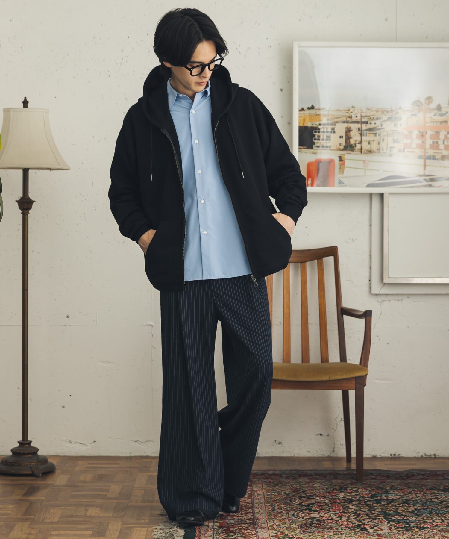 SENSE OF PLACE by URBAN RESEARCH「ドローコードWZIPパーカー」|パーカー|