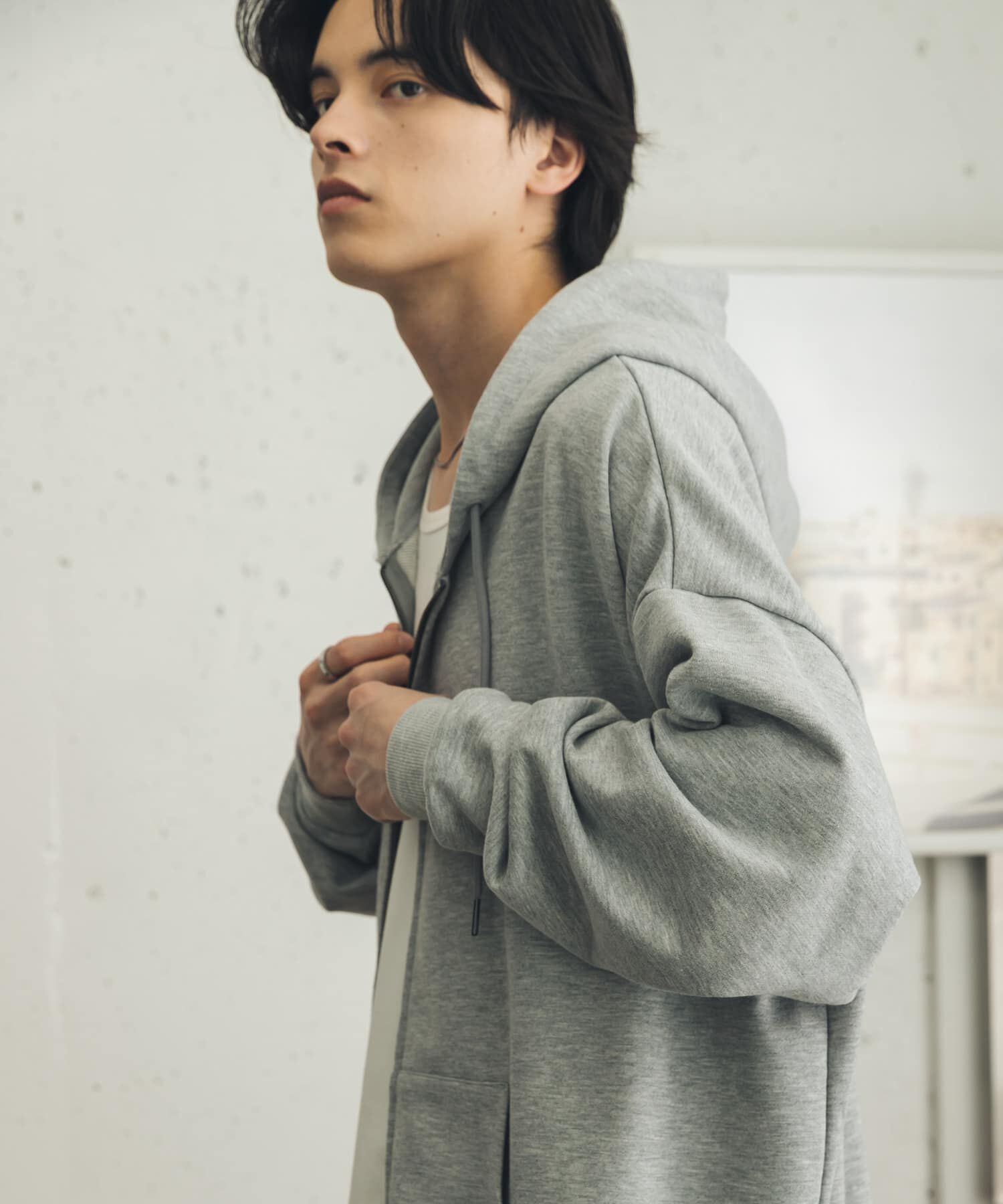 SENSE OF PLACE by URBAN RESEARCH「ドローコードWZIPパーカー」|パーカー|