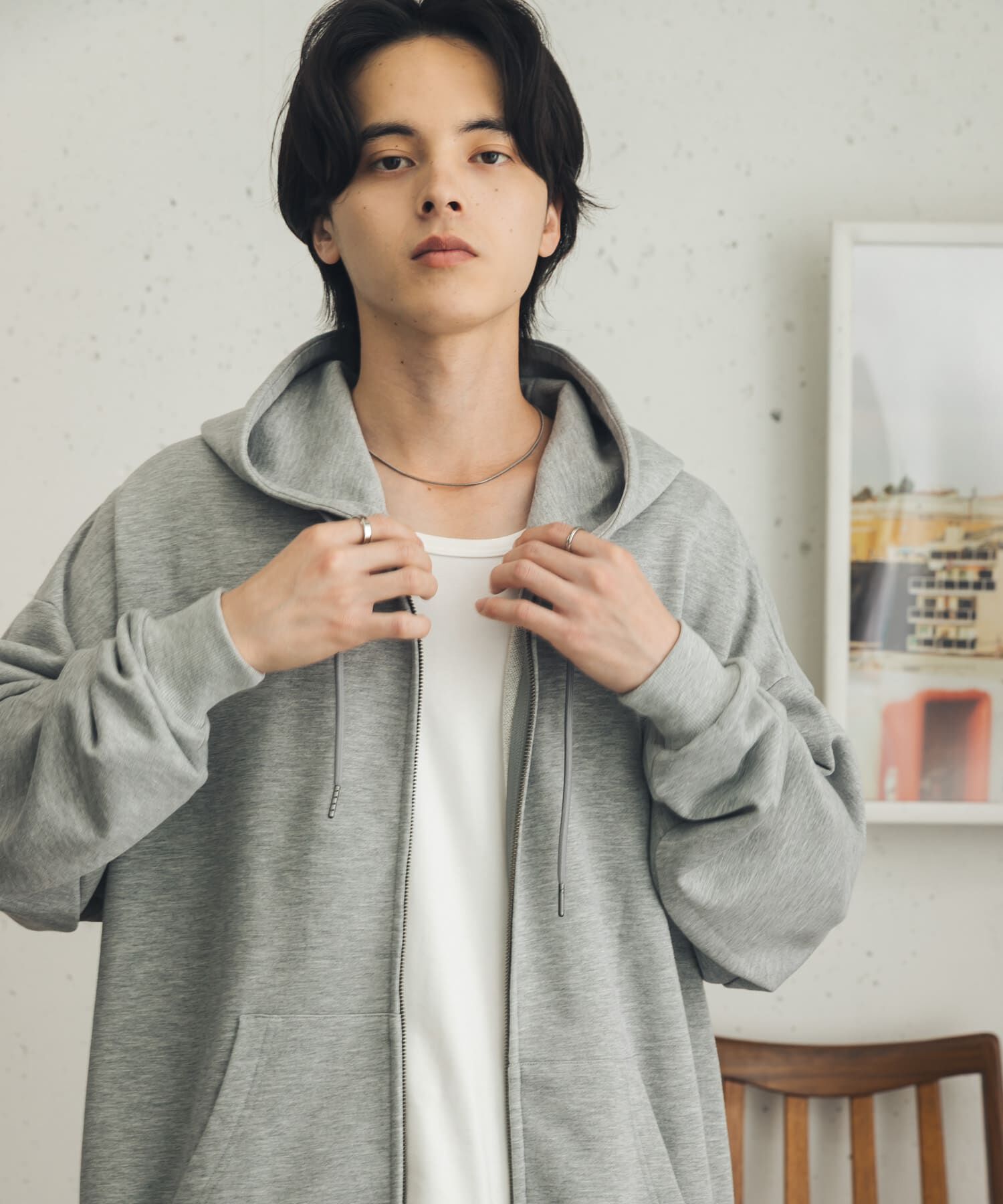 SENSE OF PLACE by URBAN RESEARCH「ドローコードWZIPパーカー」|パーカー|