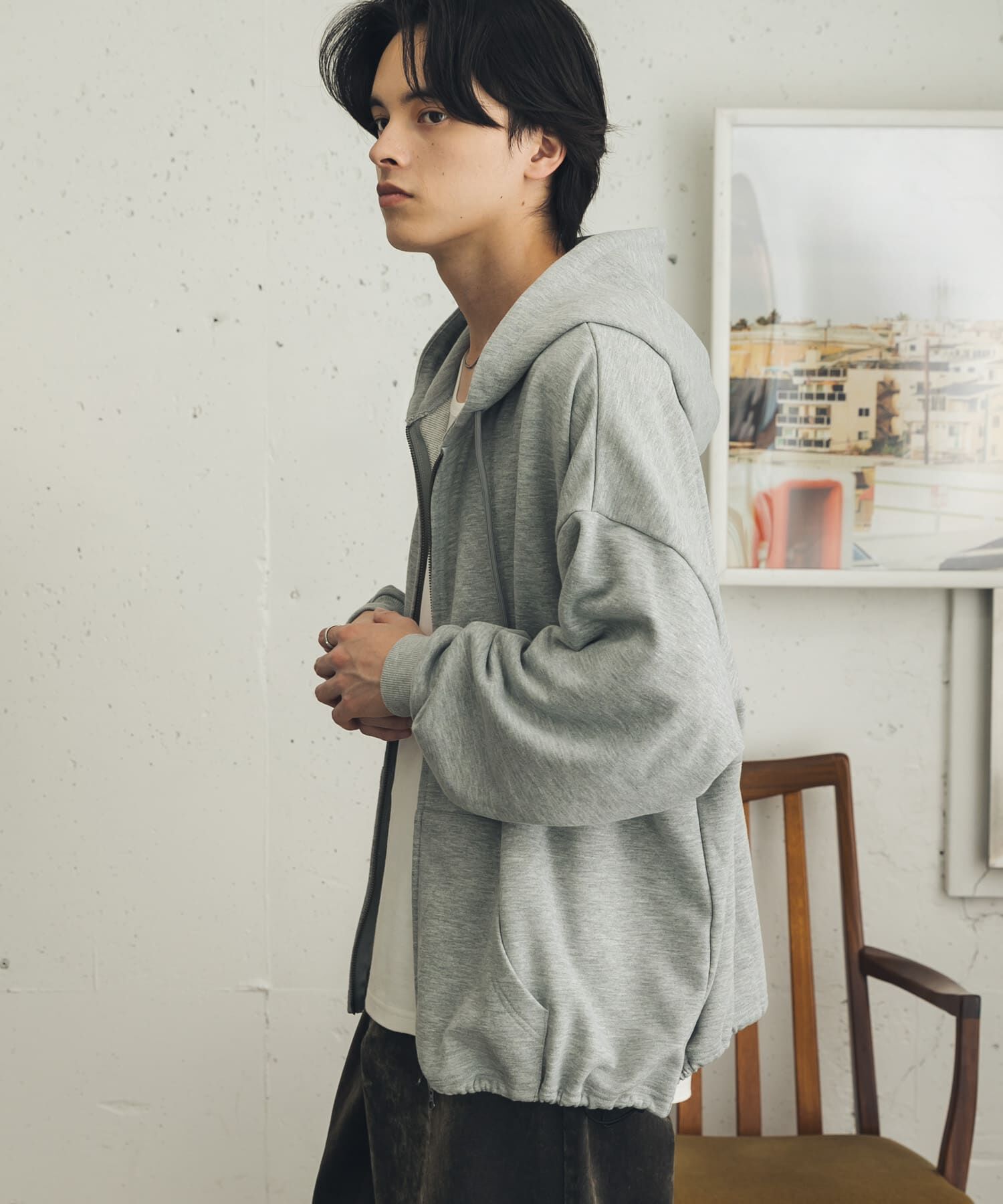 SENSE OF PLACE by URBAN RESEARCH「ドローコードWZIPパーカー」|パーカー|
