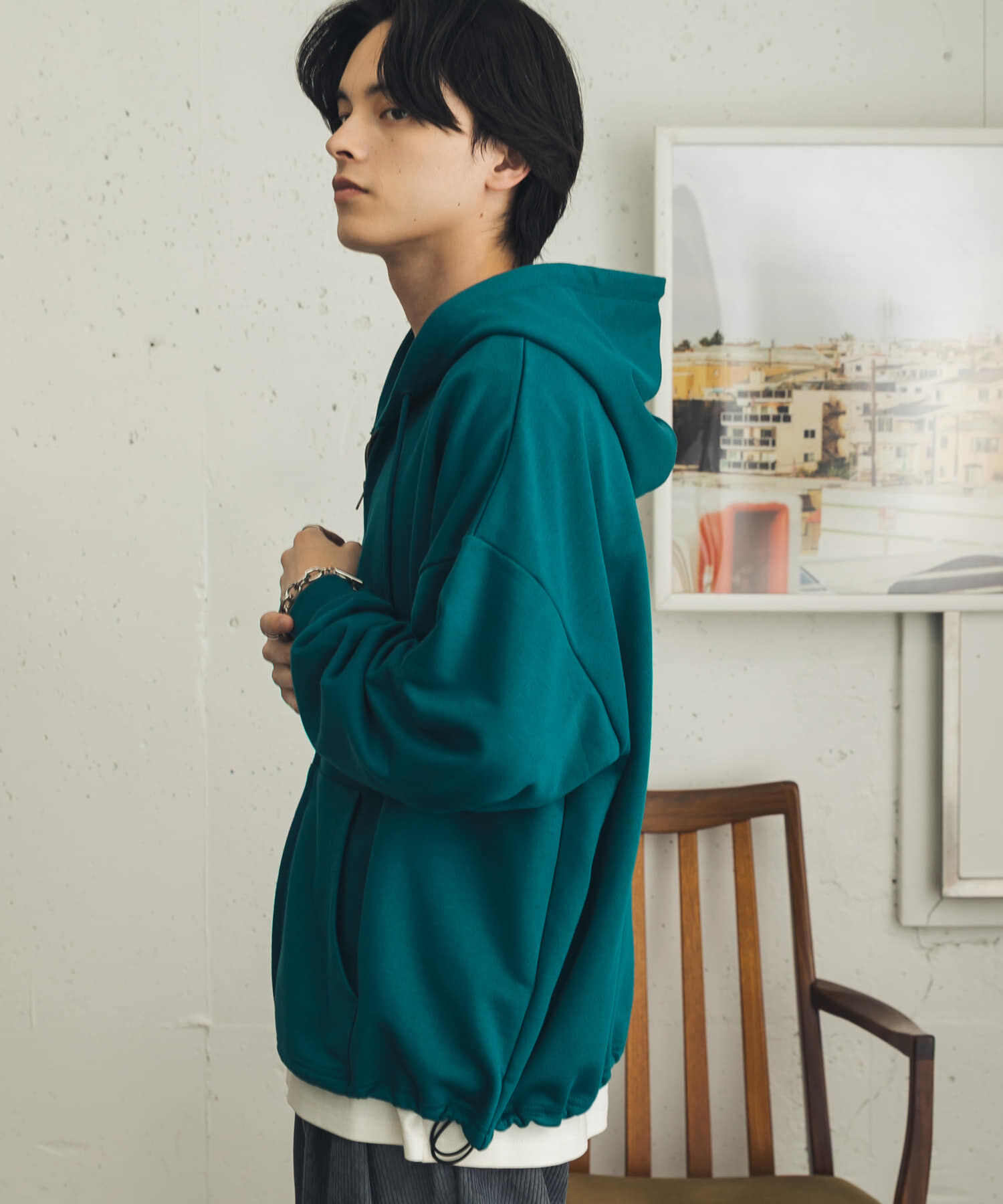 SENSE OF PLACE by URBAN RESEARCH「ドローコードWZIPパーカー」|パーカー|