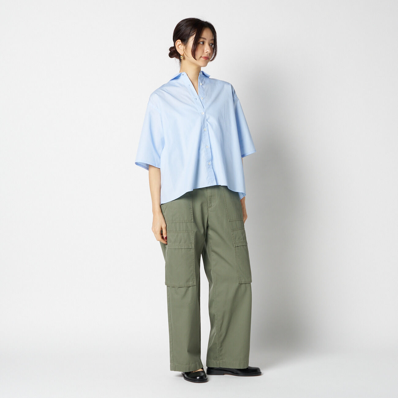 HELIOPOLE「HELIOPOLE BACK VOLUME SHIRT」|シャツ・ブラウス|