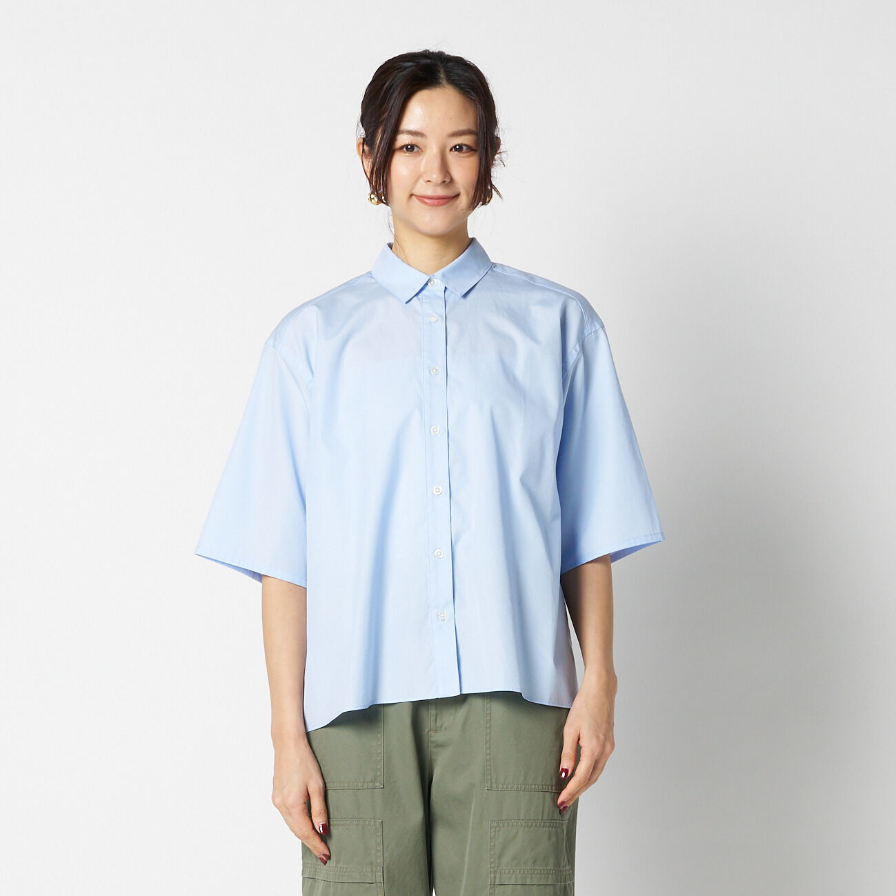 HELIOPOLE「HELIOPOLE BACK VOLUME SHIRT」|シャツ・ブラウス|