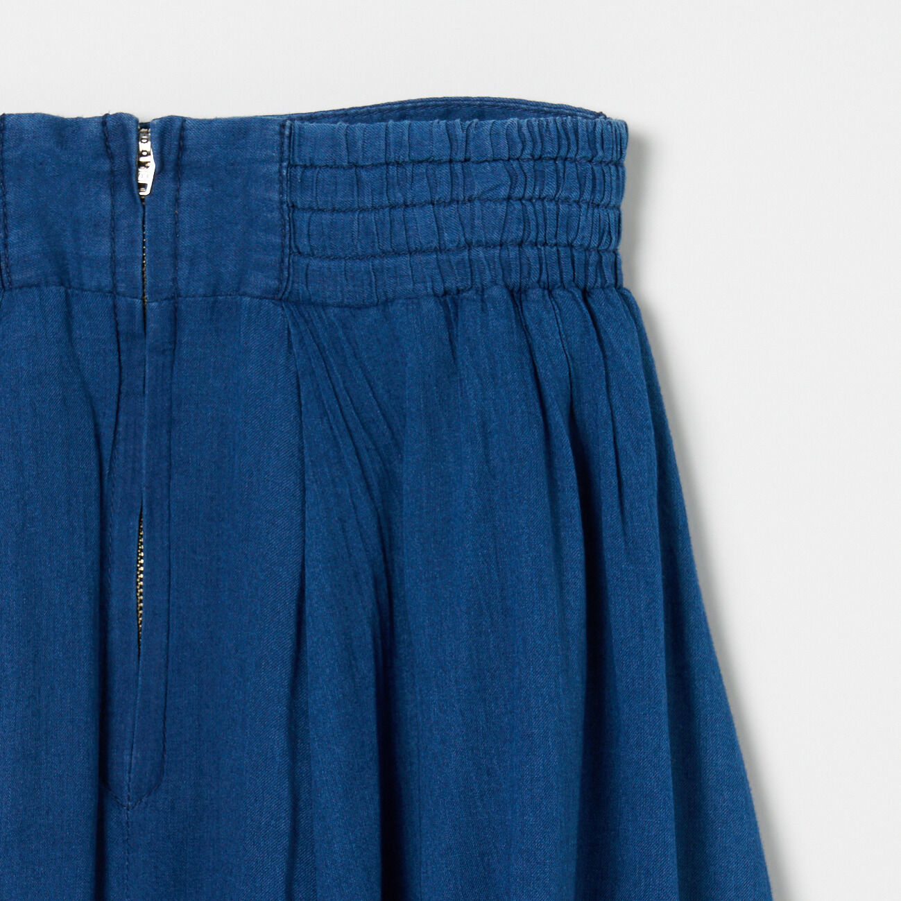  「three dots AIR DENIM LONG SKIRT」|スカート|