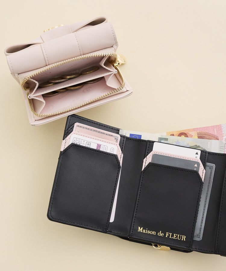 Maison de FLEUR「【WEB限定カラーあり】ベルトリボンミニウォレット」|財布|