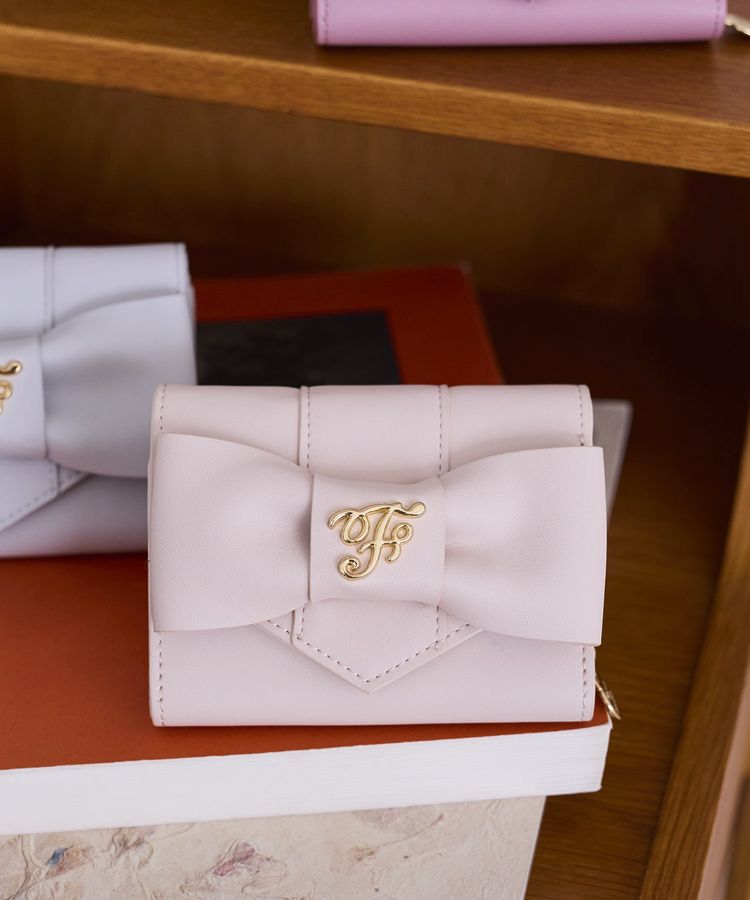 Maison de FLEUR「【WEB限定カラーあり】ベルトリボンミニウォレット」|財布|ピンク
