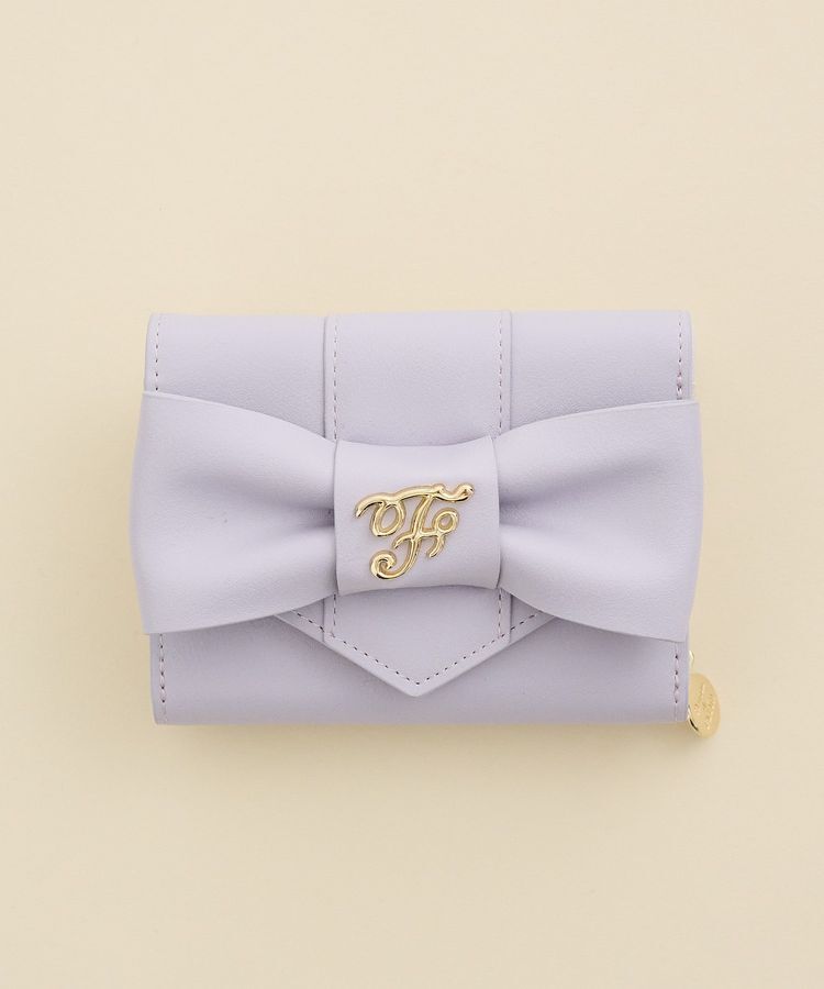 Maison de FLEUR「【WEB限定カラーあり】ベルトリボンミニウォレット」|財布|ラベンダー