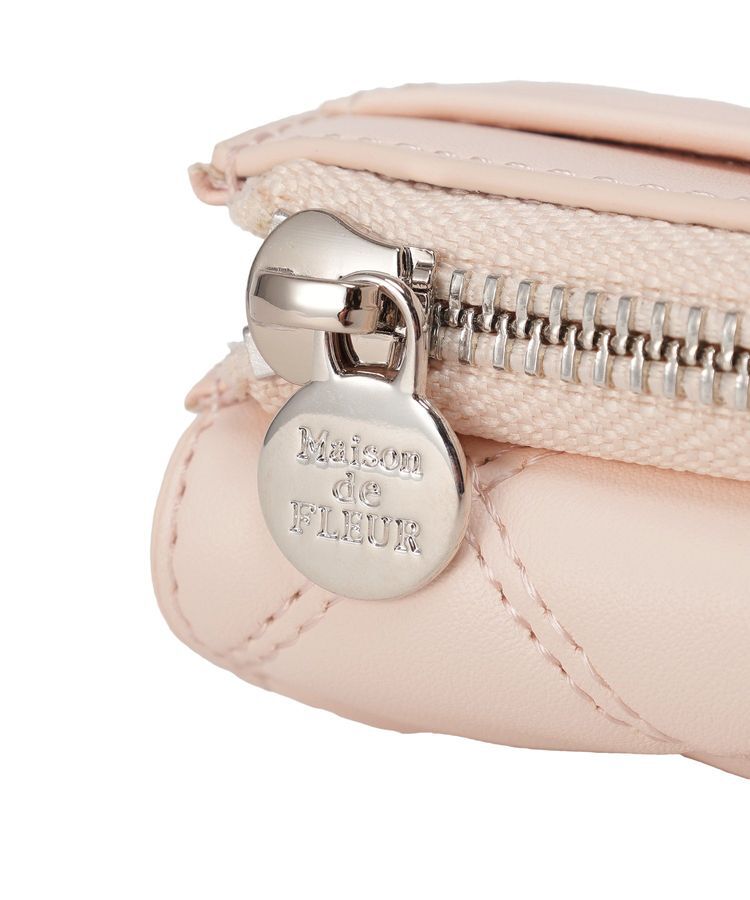Maison de FLEUR「リボンビジューキルティングウォレット」|財布|