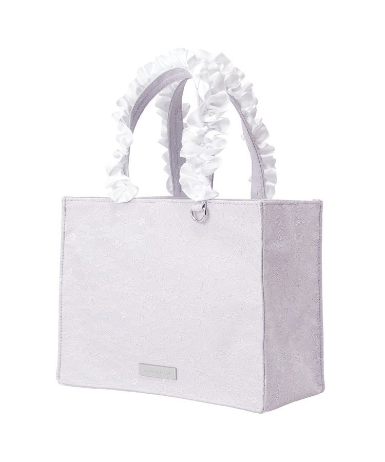 Maison de FLEUR「ブルーマニアフリルハンドルスクエアトートバッグ」|トートバッグ|